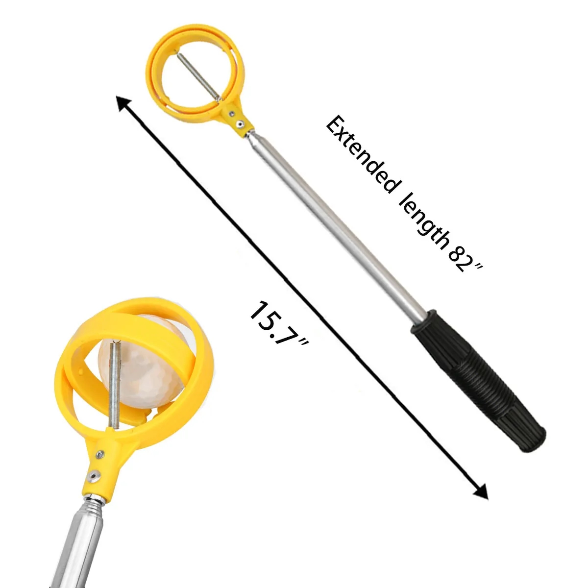 Telescopic with Spring Release Golf Ball Retriever 4