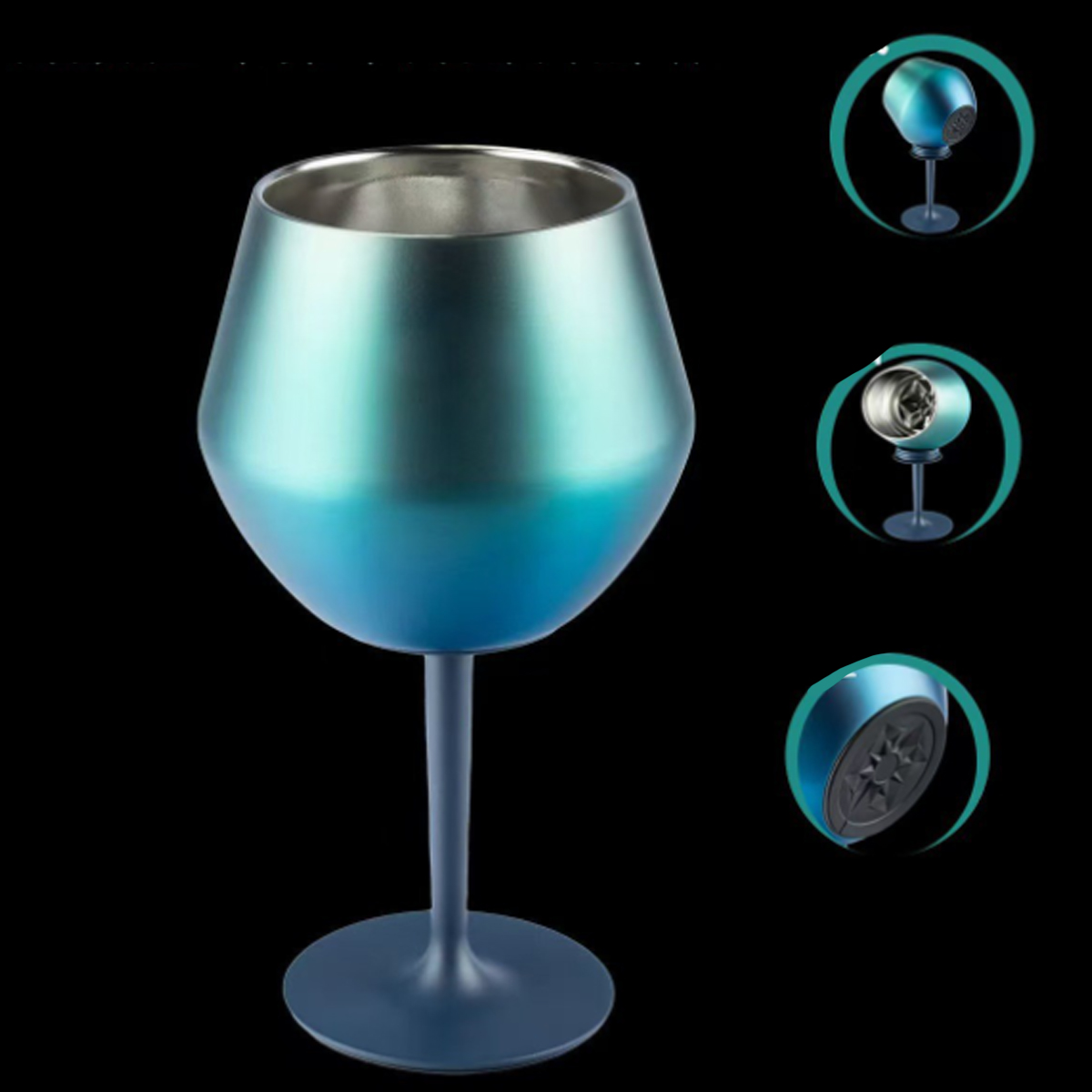 4oz Stainless Steel Stemmed Cocktail Glass, custom bottle opener with logo imprint 2