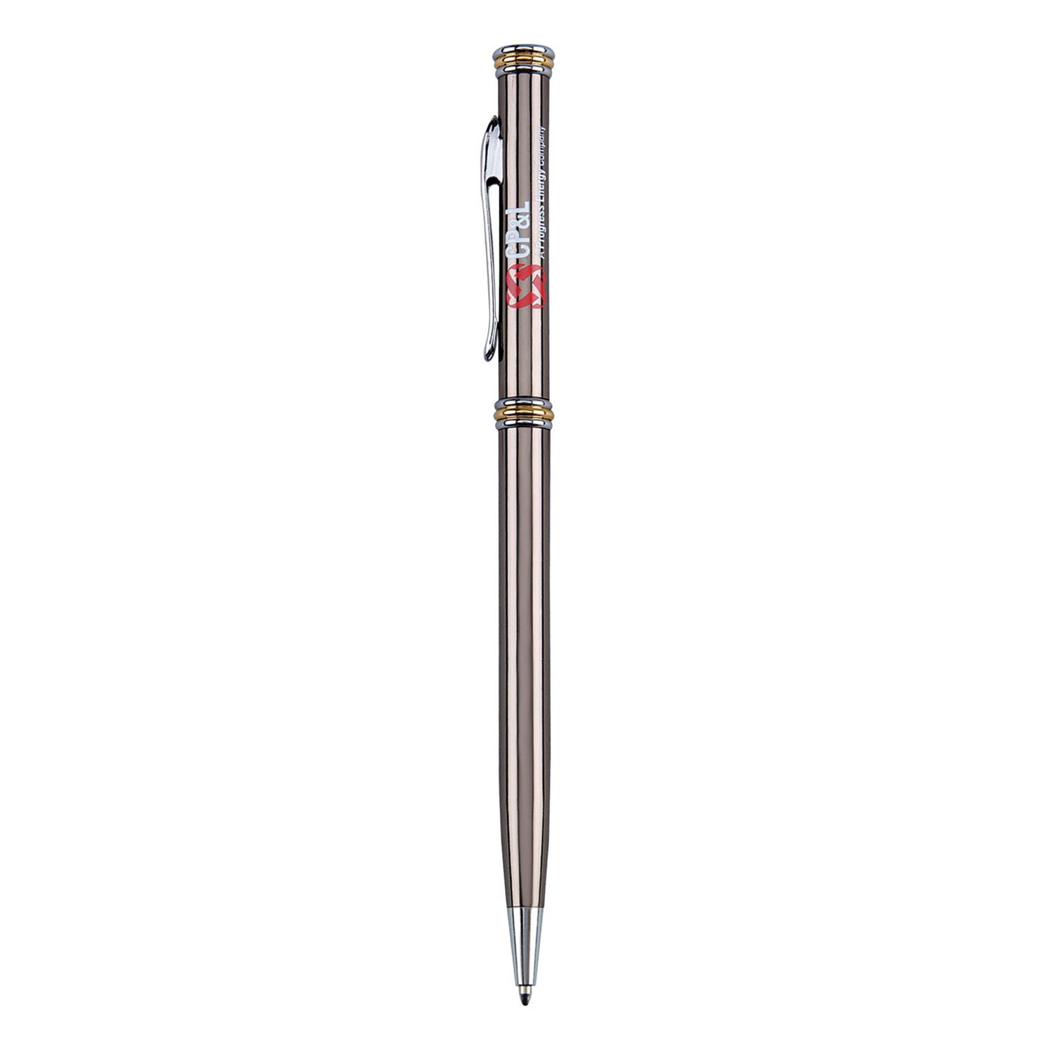 Metallic Ballpoint Twist Pen - Gunmetal