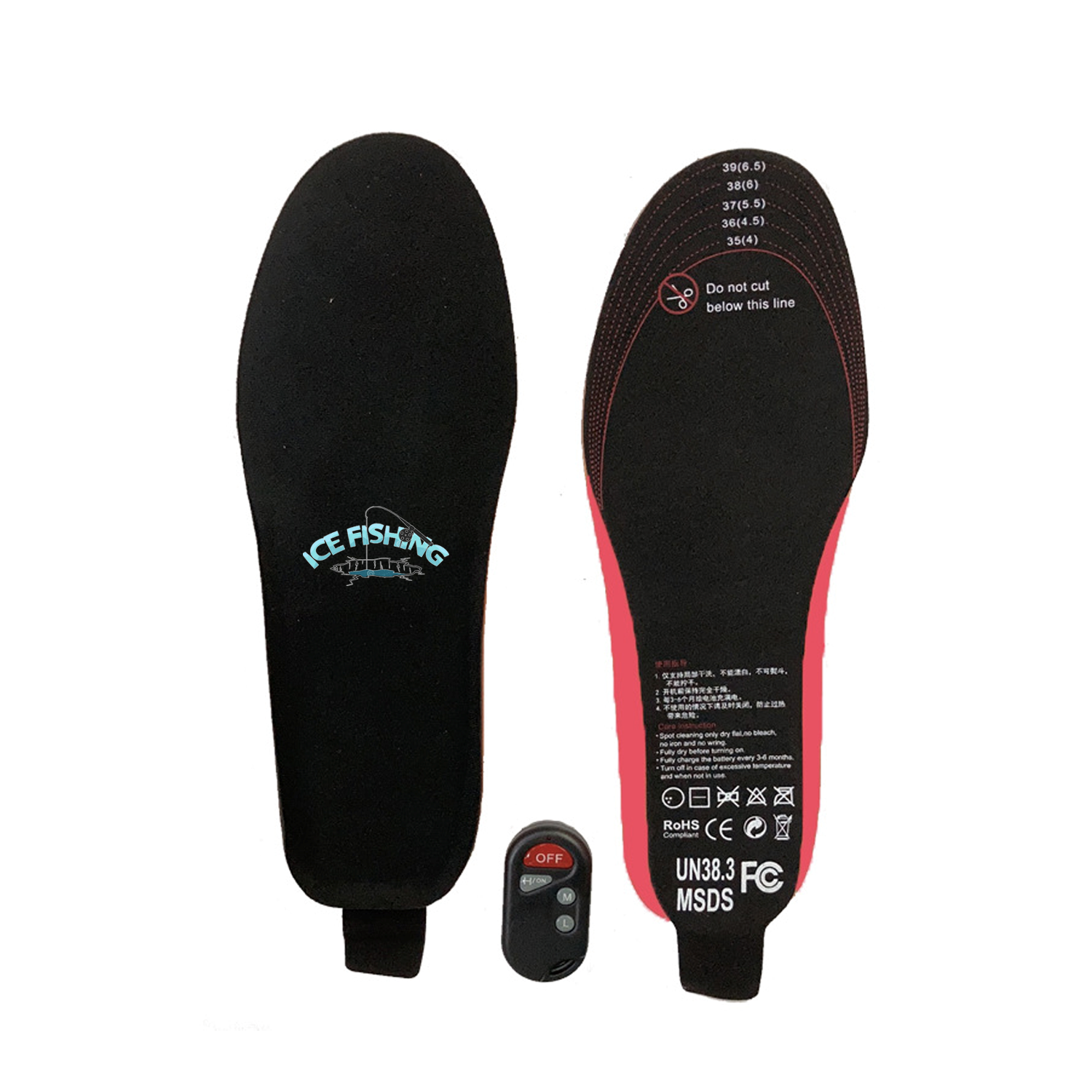 Rechargeable Thermal Insoles w/ Remote Controller 1