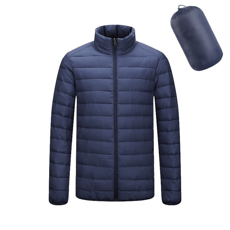 Men's Lightweight Water-Resistant Packable Hooded Puffer Jacket 5