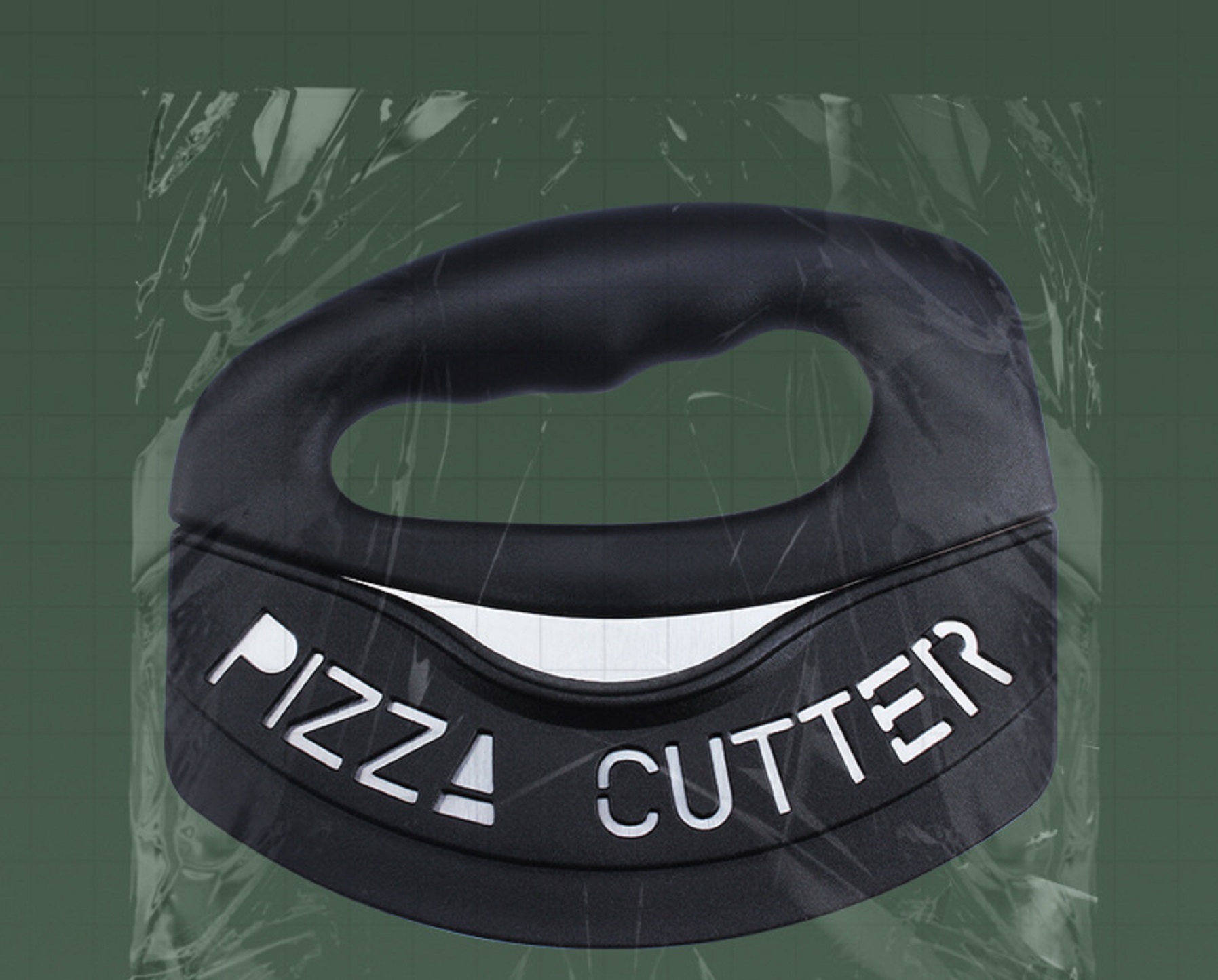 Heavy Duty Stainless Steel Pizza Cutter with Cover 3