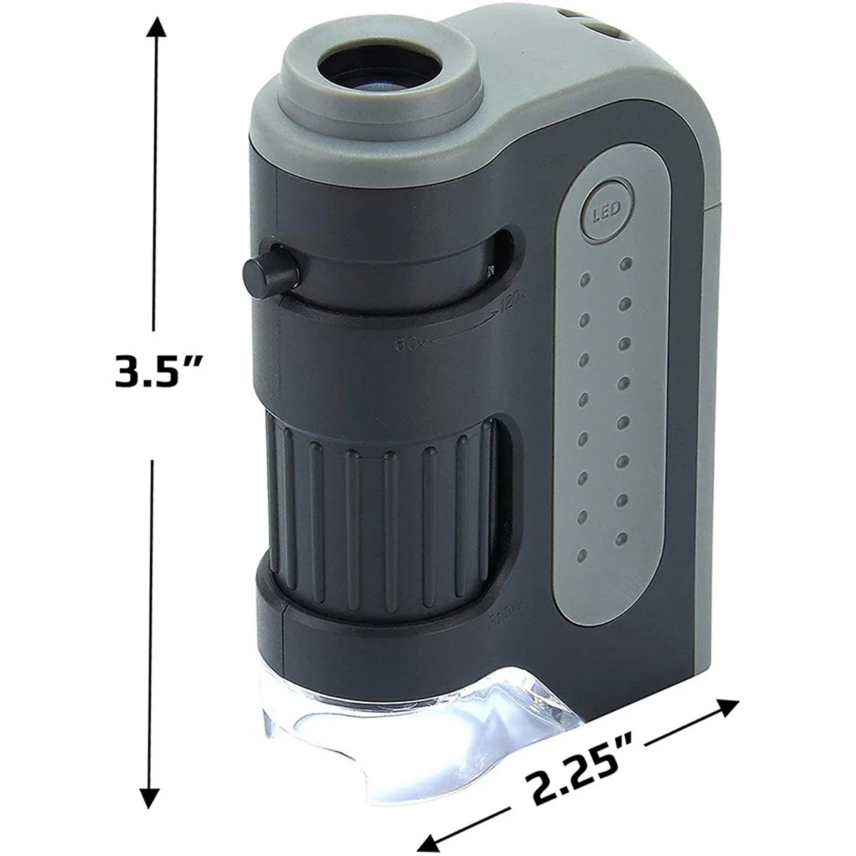 Lighted Pocket Portable Science Lab Handheld Microscope 3