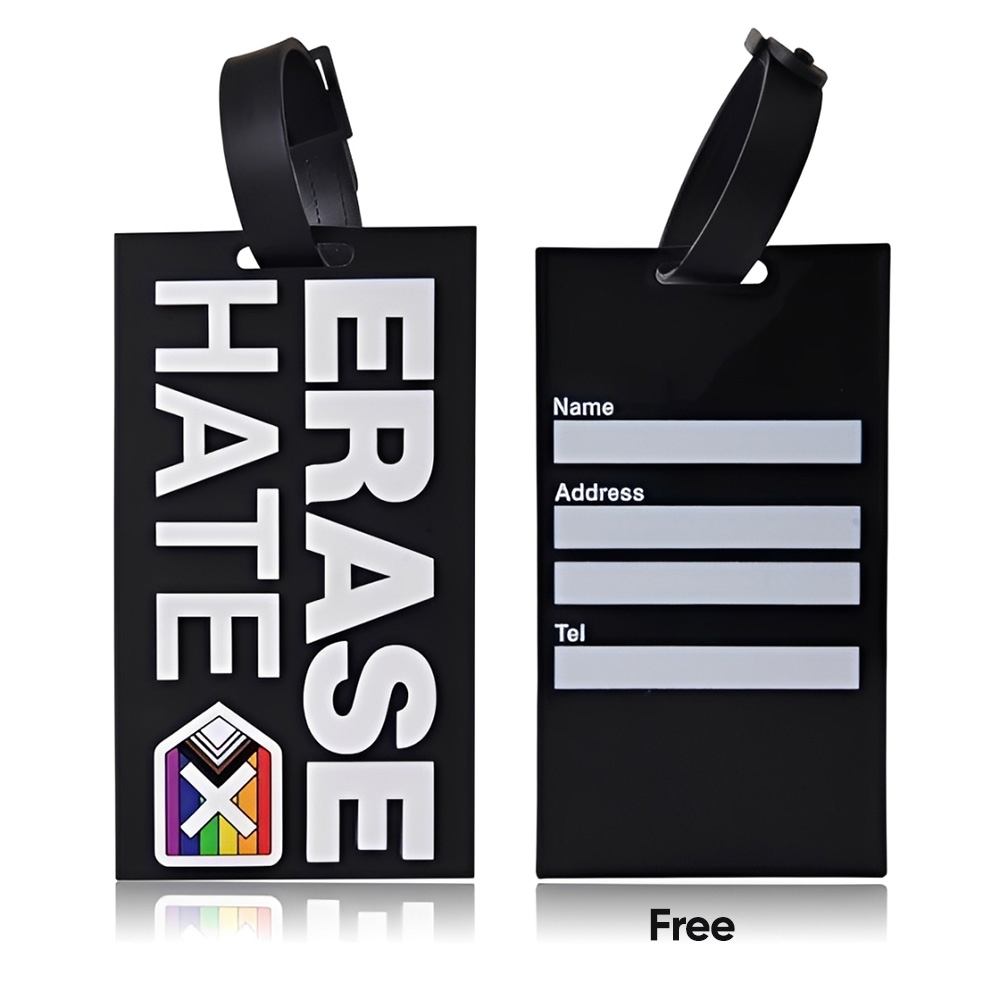 3.5" Custom 2D PVC Luggage Tags 3