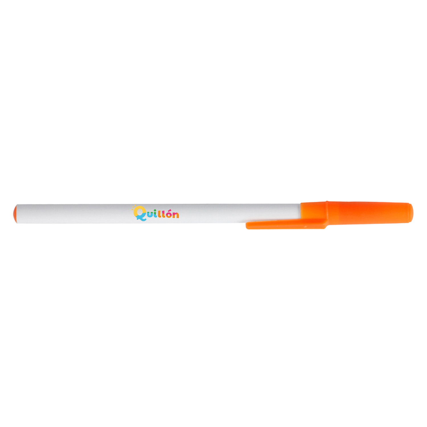 Durable Stick Pen w/ Colored Cap 3