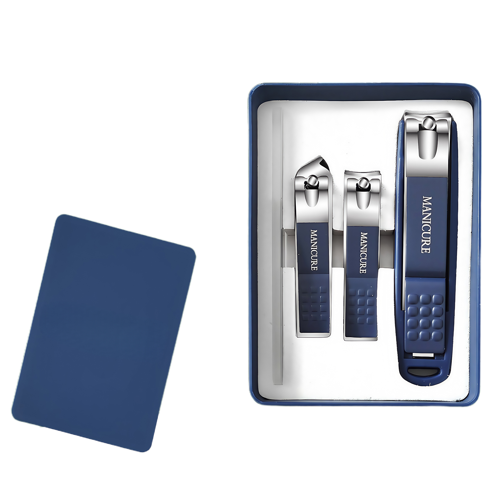 4-Piece Nail Clipper Set with Splash Guard 1
