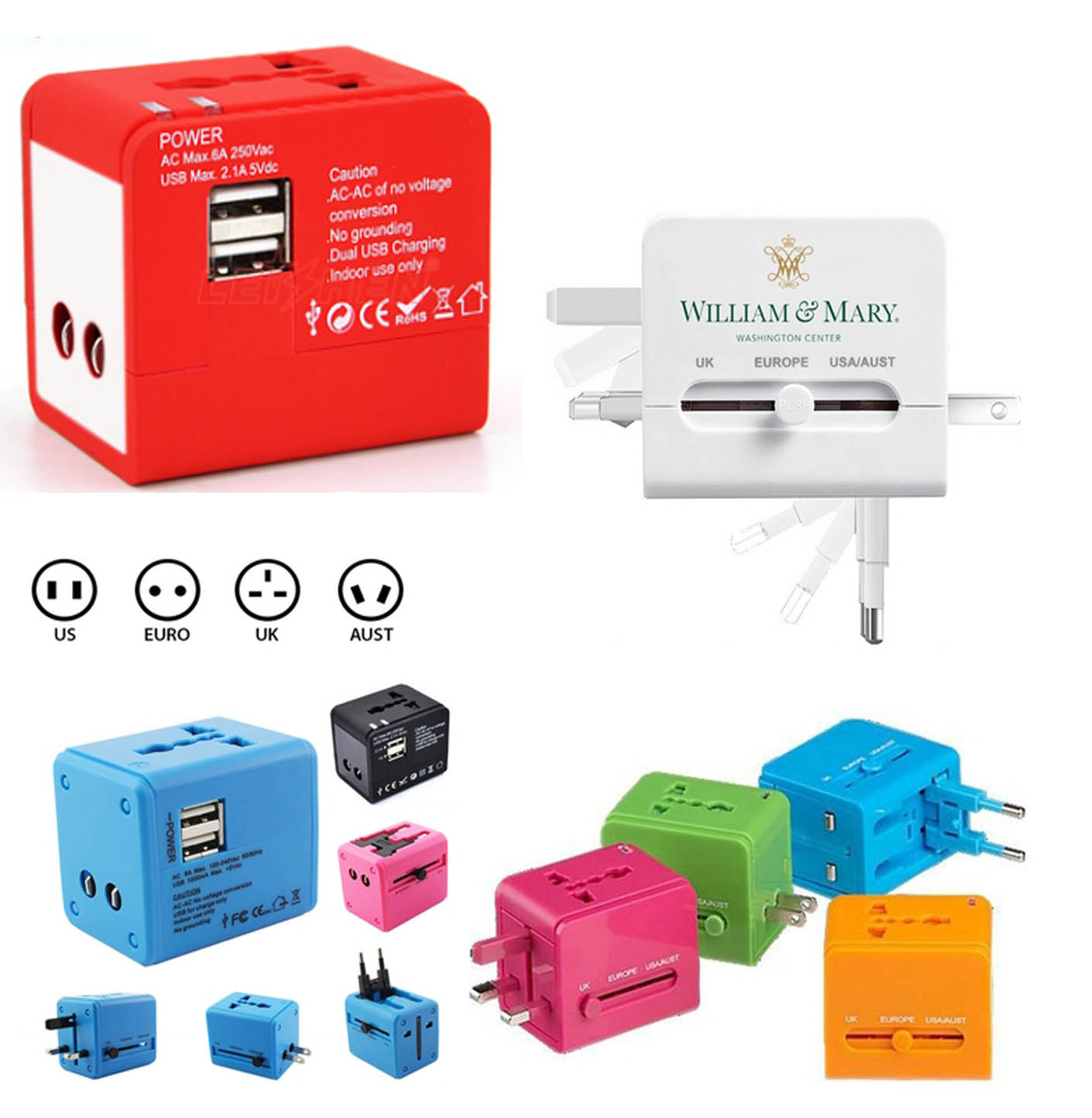 iBank ® Universal Travel Adapter, International Power Adapter 2