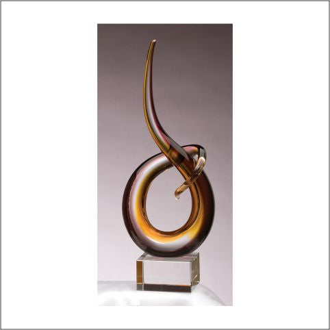 14.5" Art Glass Sculpture 2