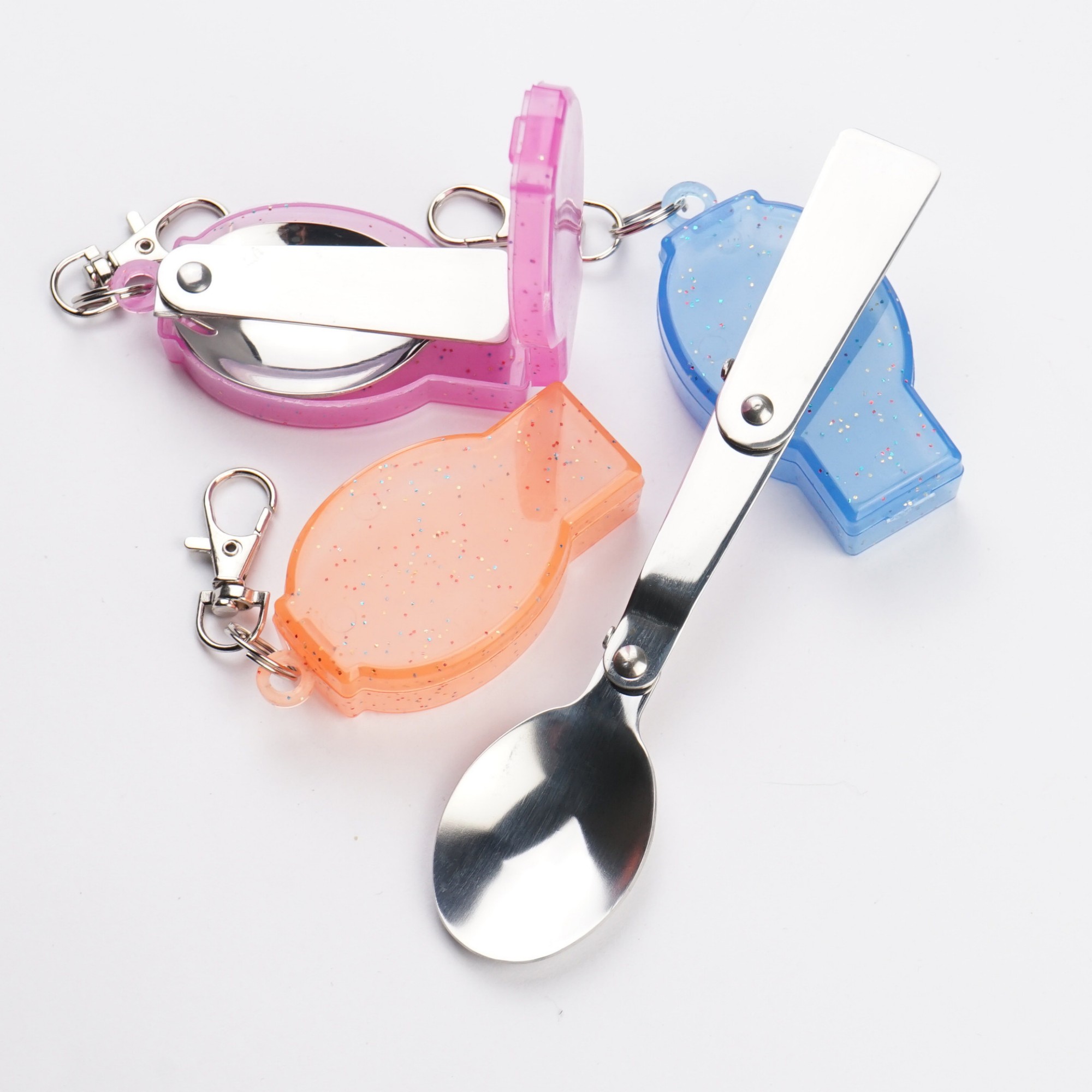 Camping Folding Spoon And Fork Set 2