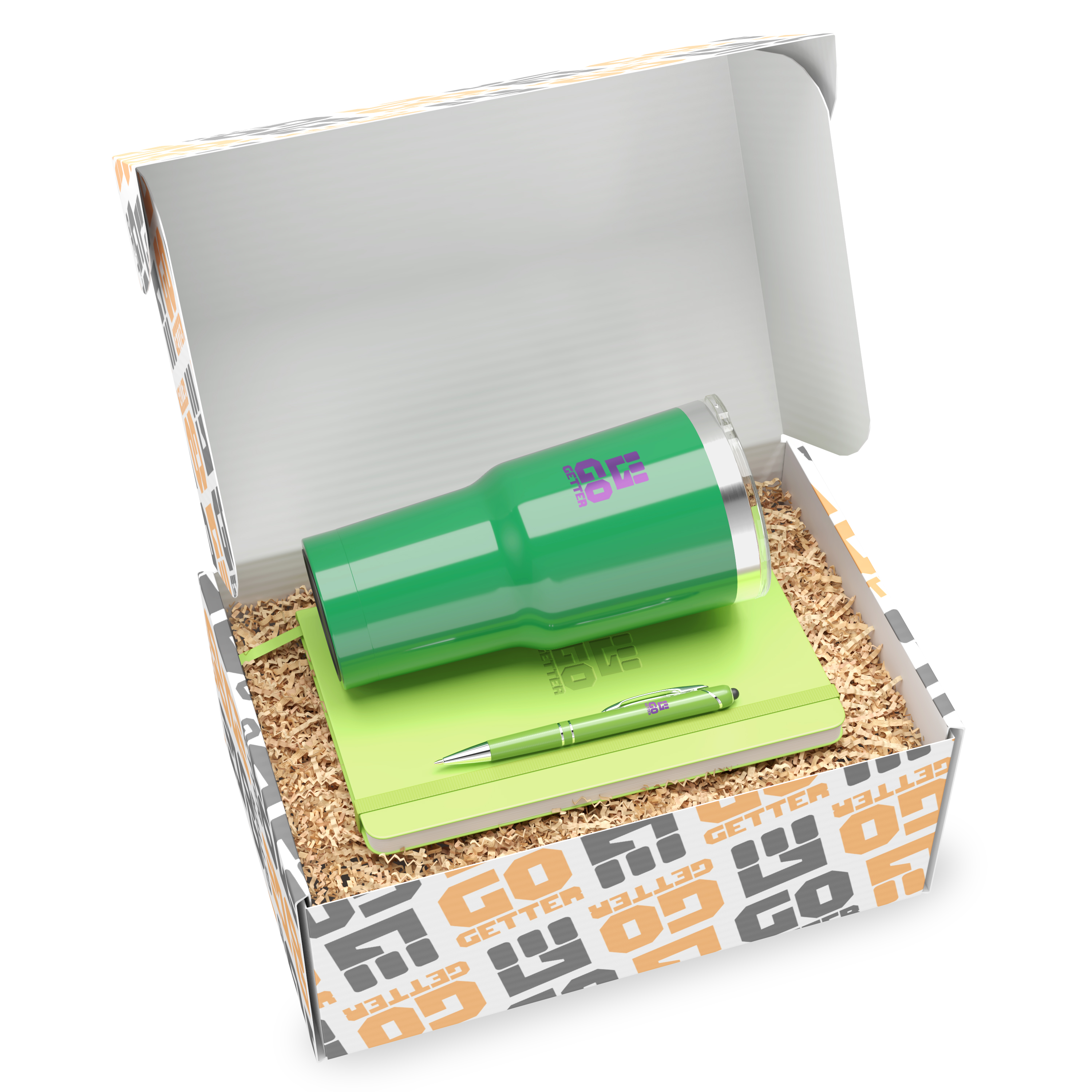 "show your colors" 3-piece kit in a droppr - custom dropship box 4