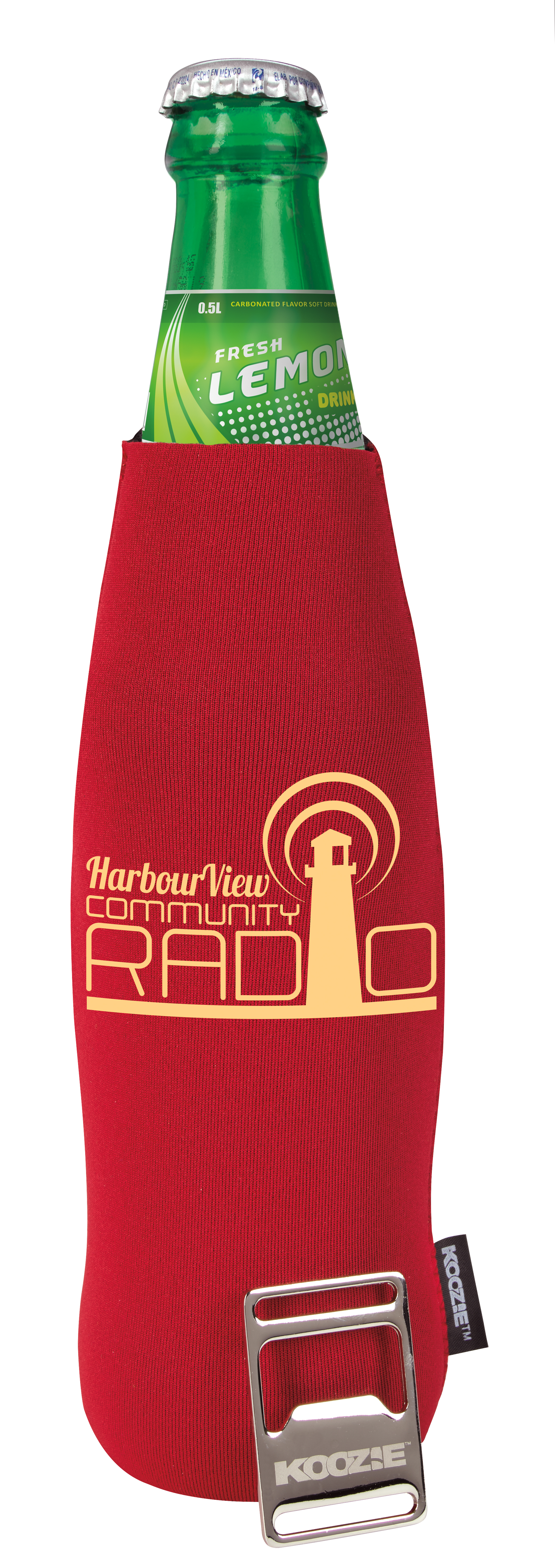 Koozie® Bottle Cooler w/ Removable Bottle Opener 3