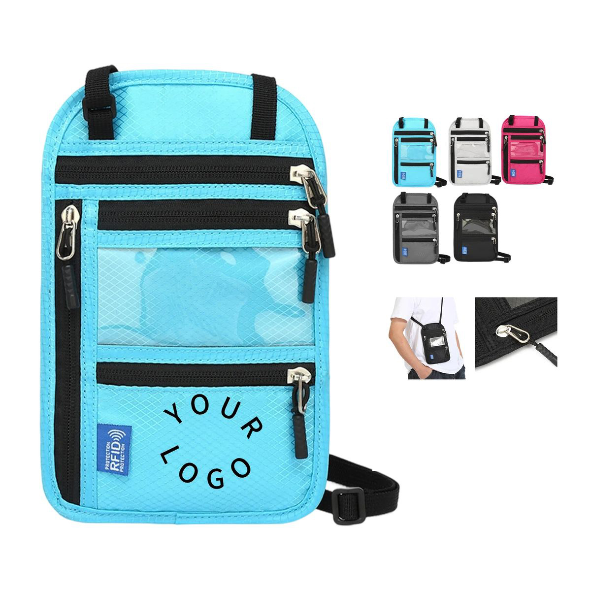 Secure Travel Wallet with See-Through Panel 5