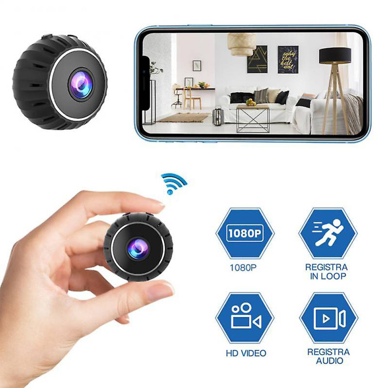 Home Camera Night Vision Mobile Remote Monitor 6