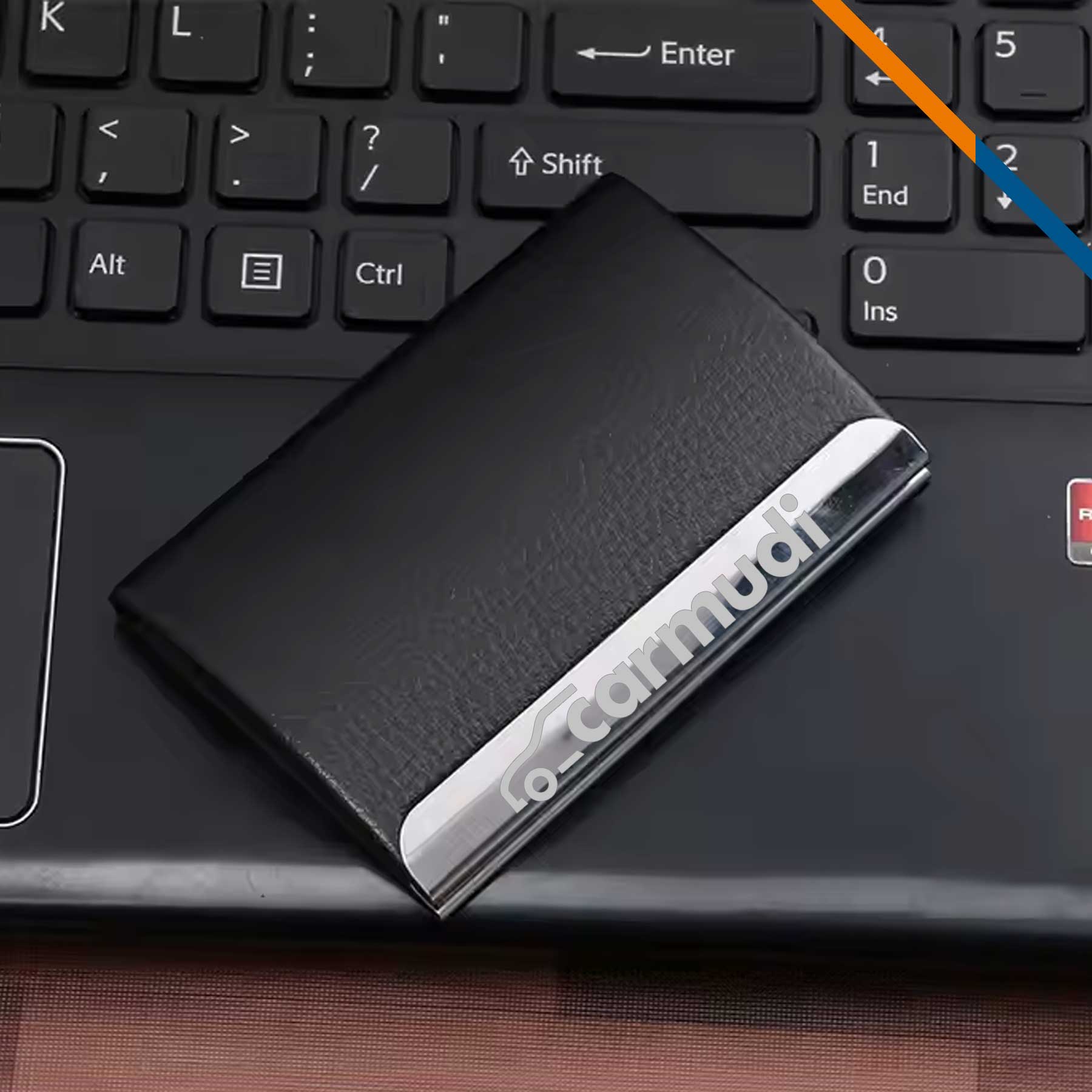 Agre Curved Leather Business Card Case 6