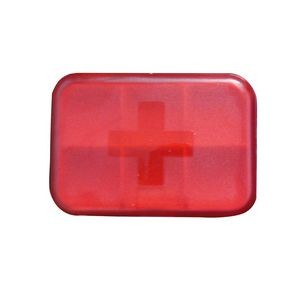 6 Compartment Cross Pill Case Tablet Box Organizer 7