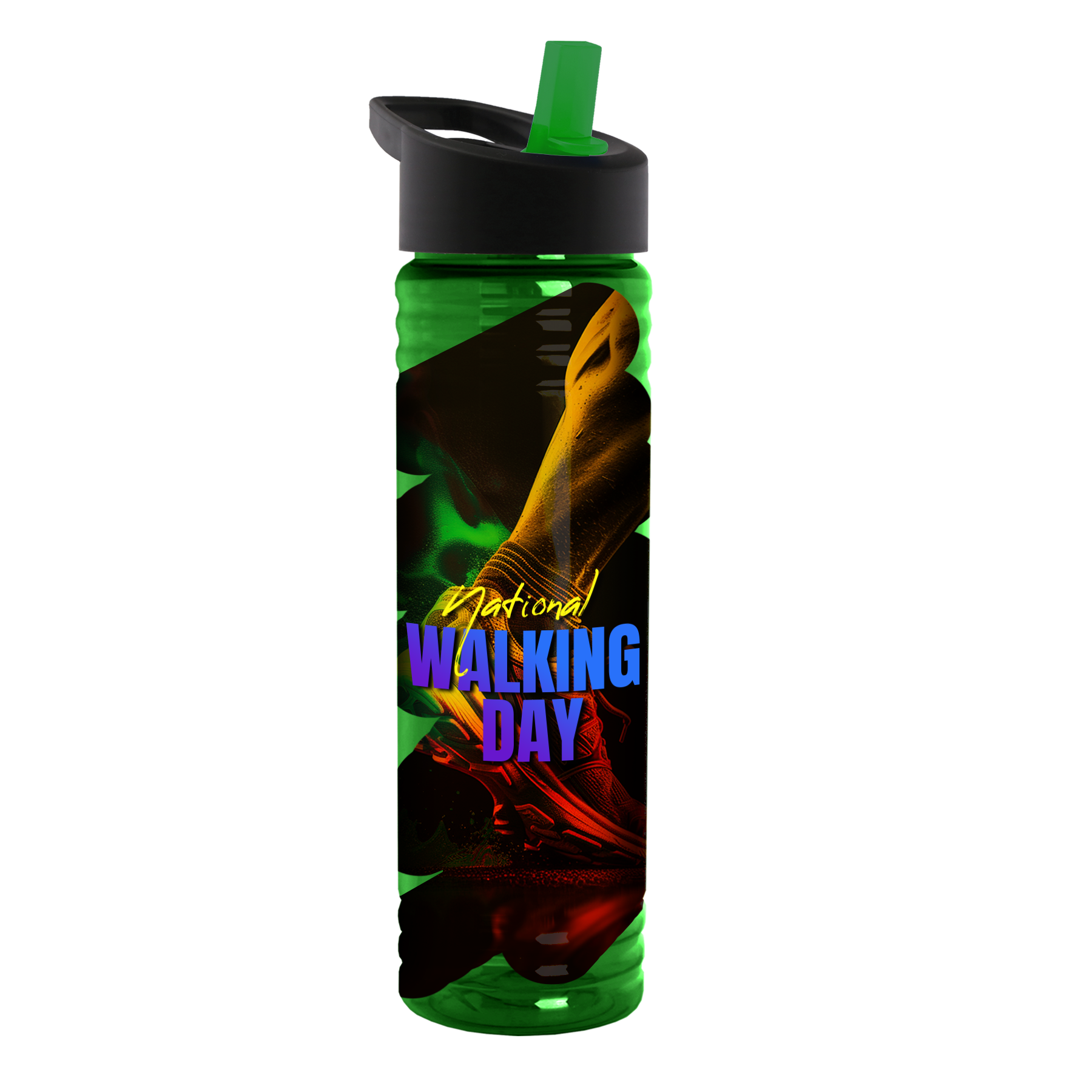 Garyline® Slim Fit Bottle with Flip-Straw Lid - 24 oz. 12