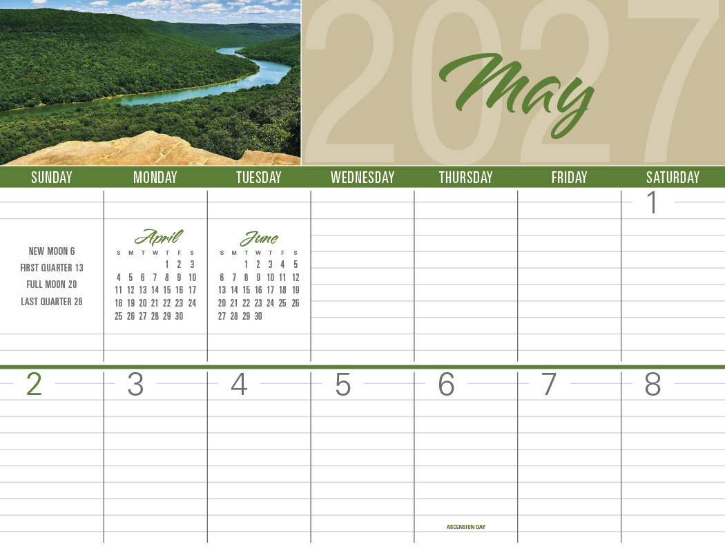 Triumph® Calendars Scenes of America Big Block Memo Calendar 3