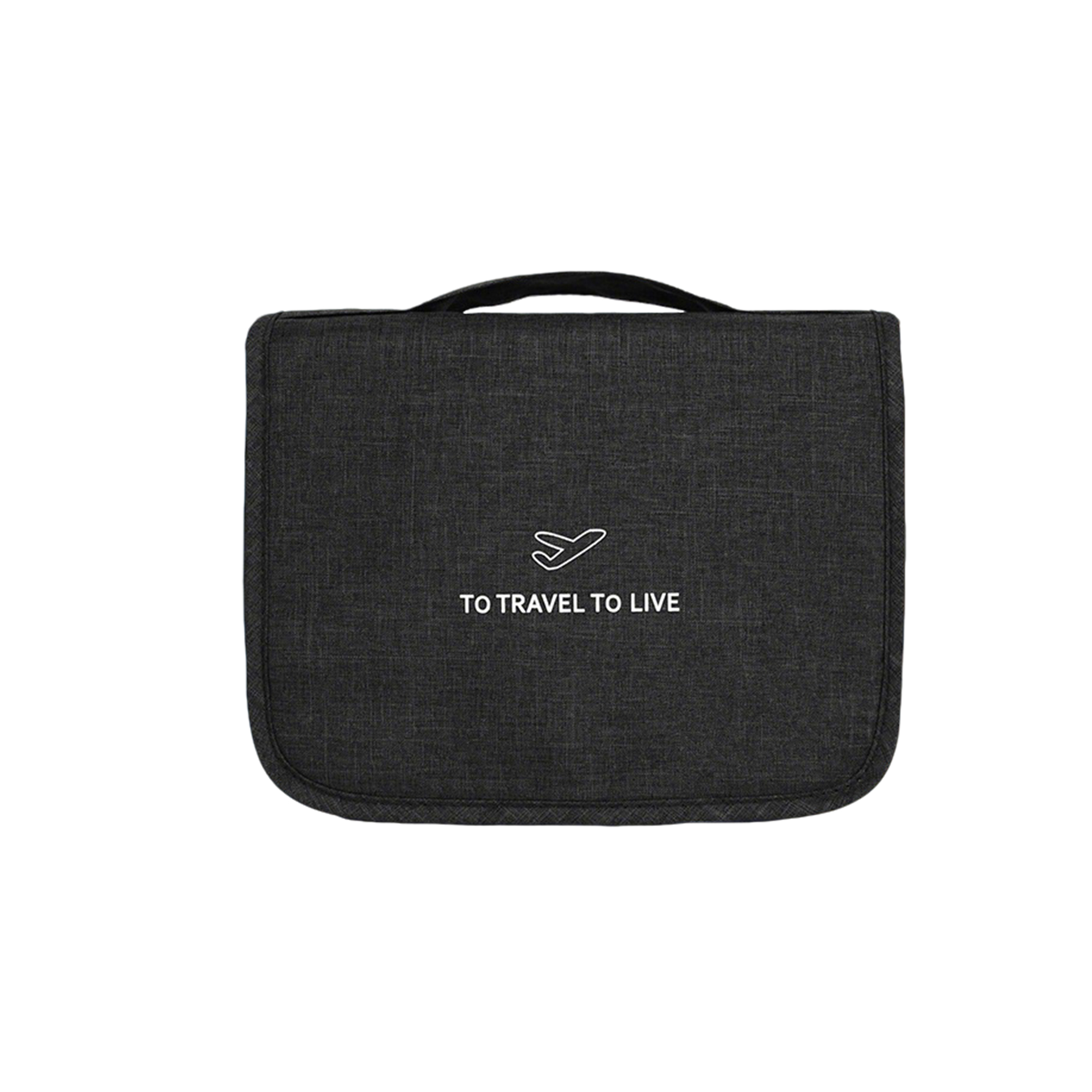 U Shape Zipper Hanging Travel Toiletry Organizer 8.9" Length X 3.4" Width X 16.8" Height 7