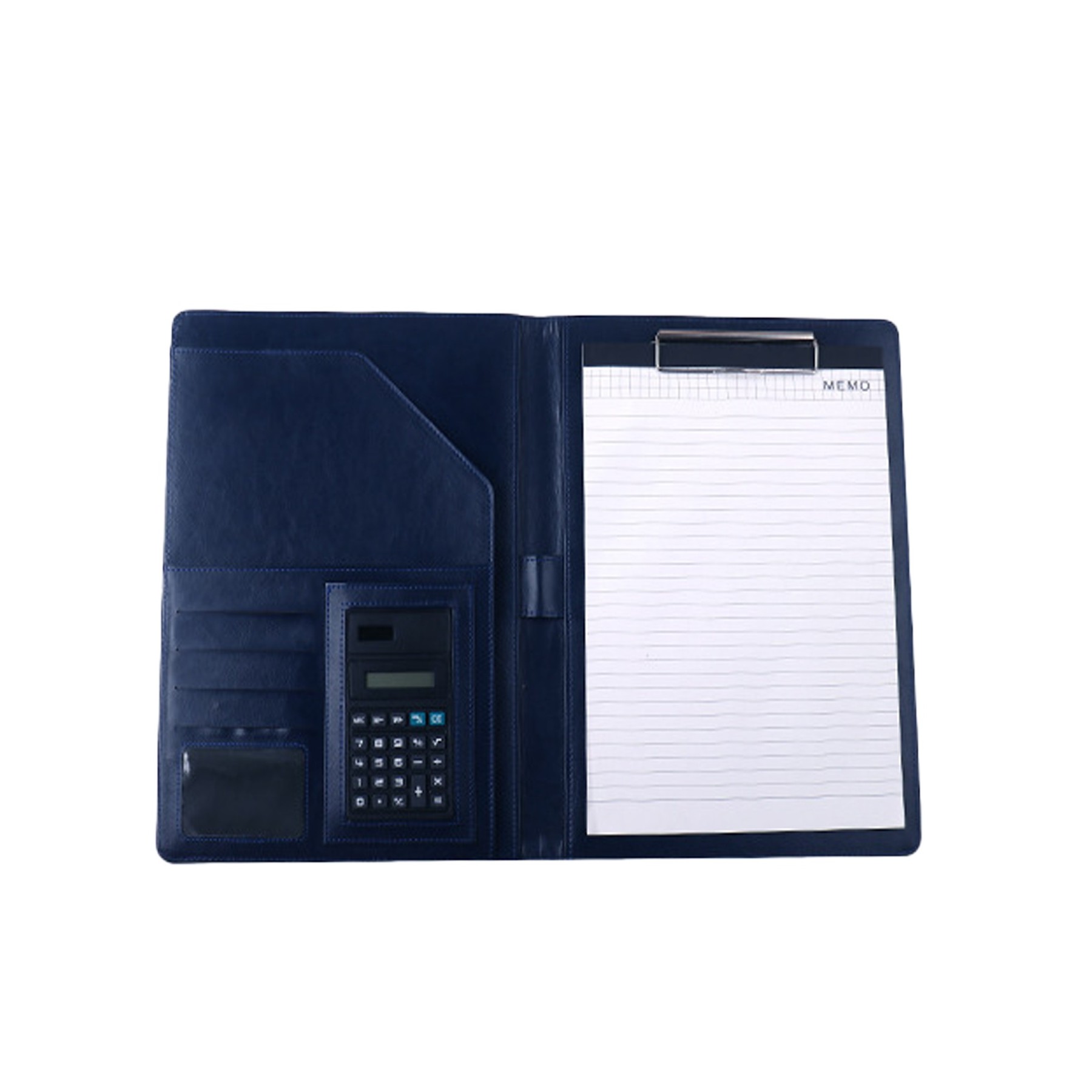 Leather Business Portfolio Folder with Calculator 5
