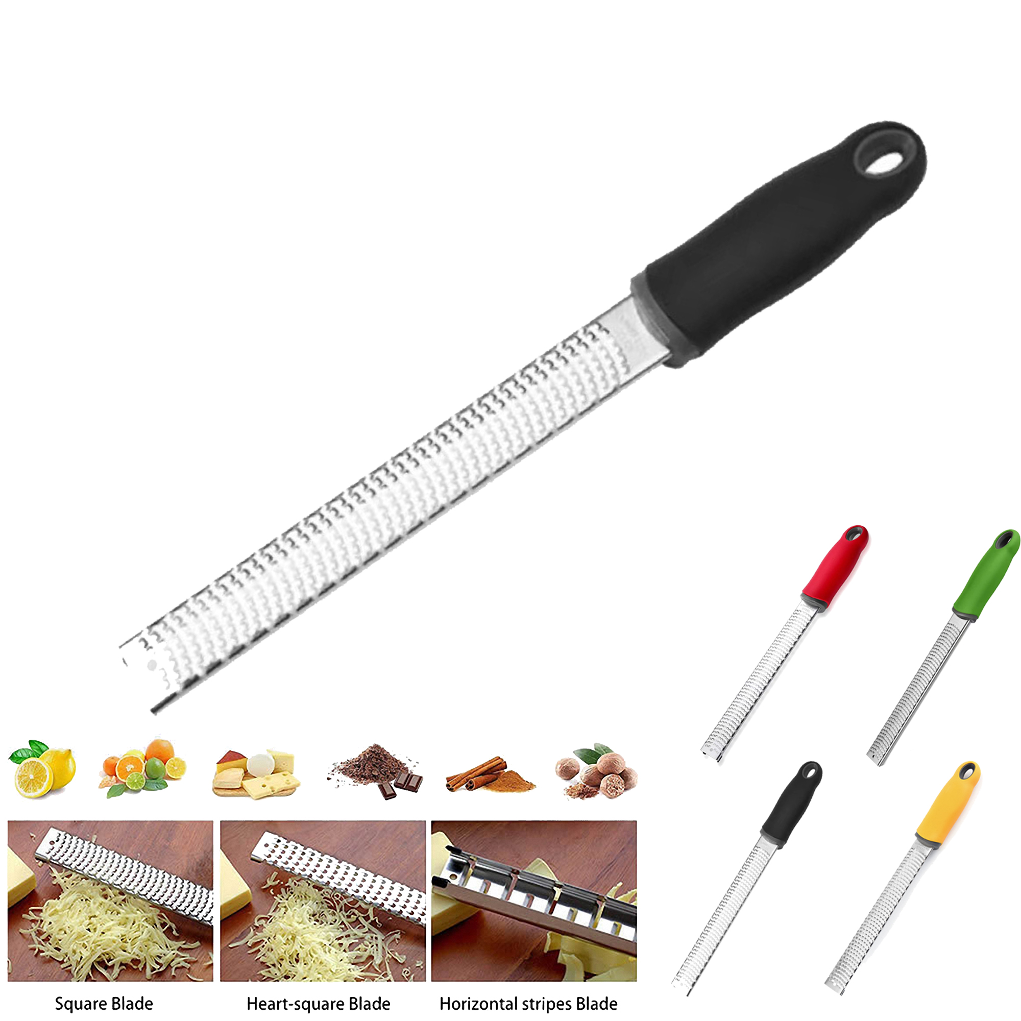 Premium 304 Stainless Steel Cheese Grater with Non-Slip Handle 2