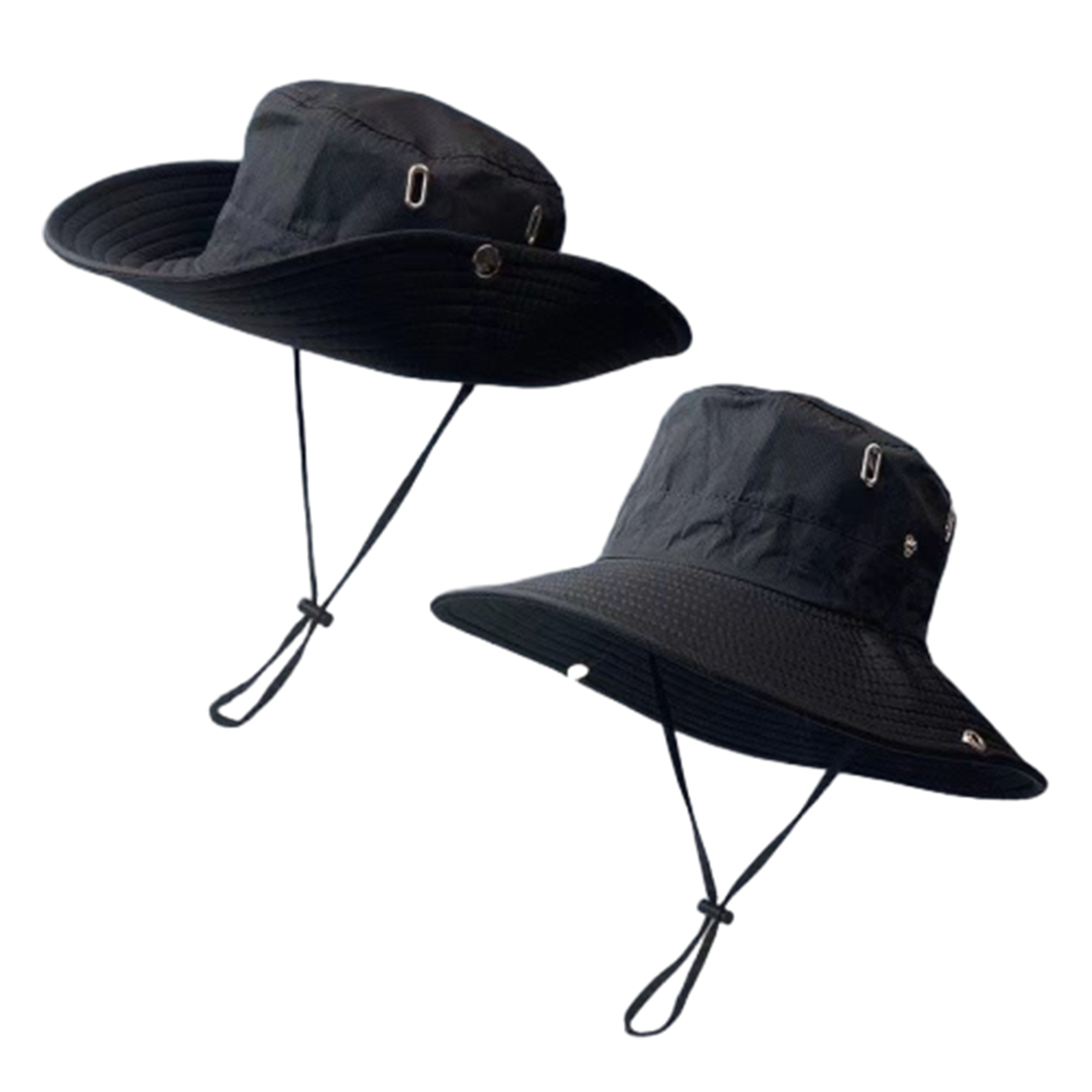 Adjustable Wide Brim Drawstring Bucket Hat 3