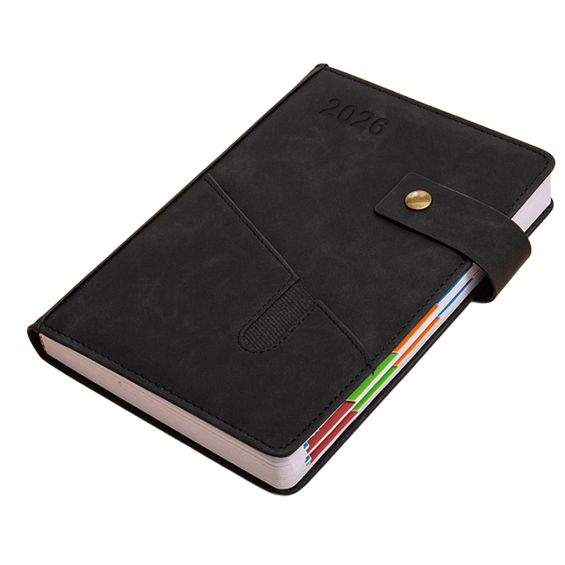 2026 A5 Daily Planner Notebook with Pocket PU Schedule Book Calendar 1
