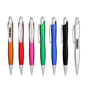 Click Activated Ballpoint Pen With Elegant Barrel Design 2