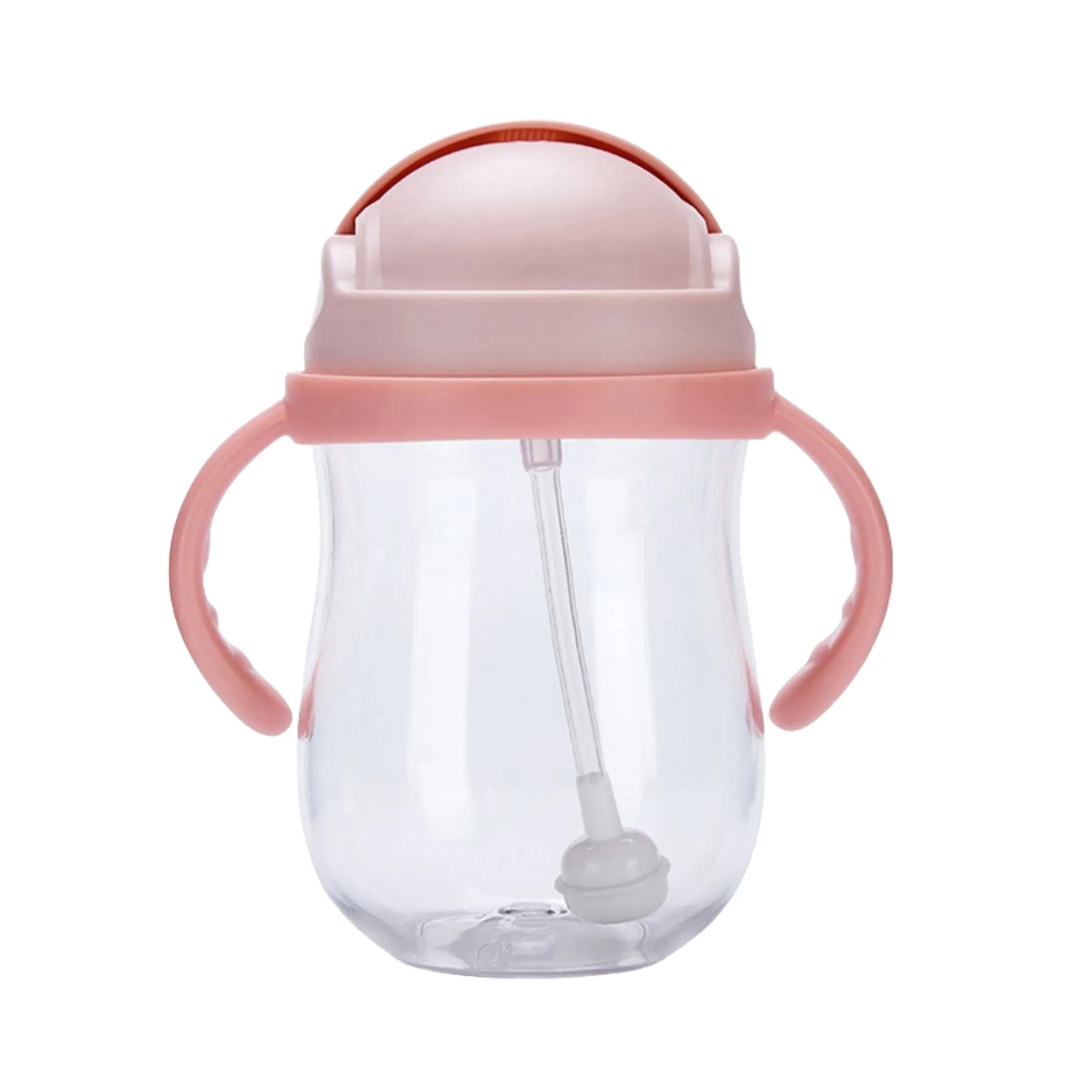 10oz Anti-Drop Gravity Ball Baby Cup With Handle And Straw 8