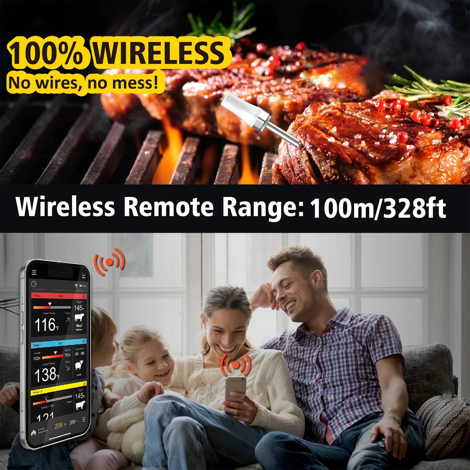 Wireless Bluetooth thermometer 7