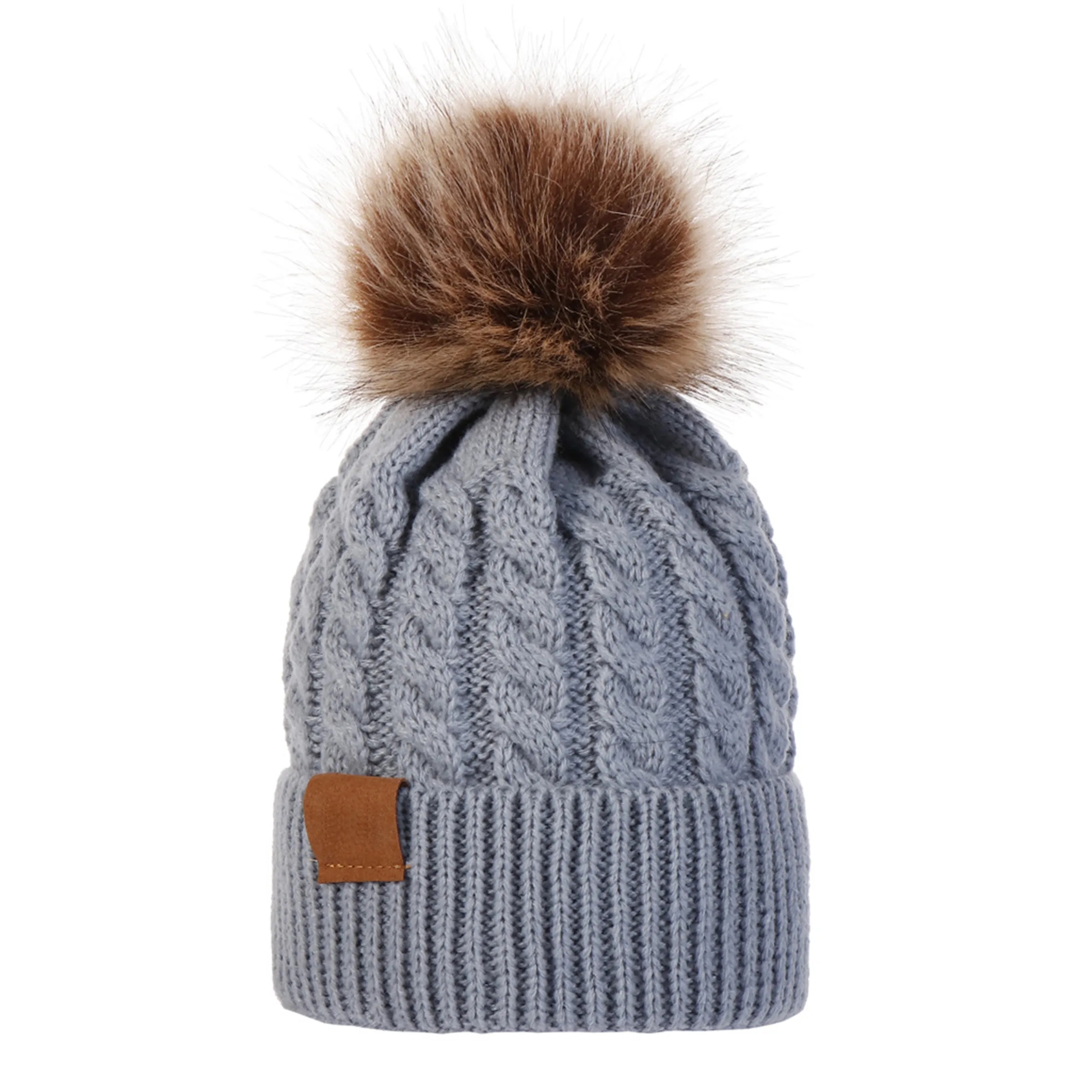 Acrylic Children's Warm Ear Protection Knitted Hat 4