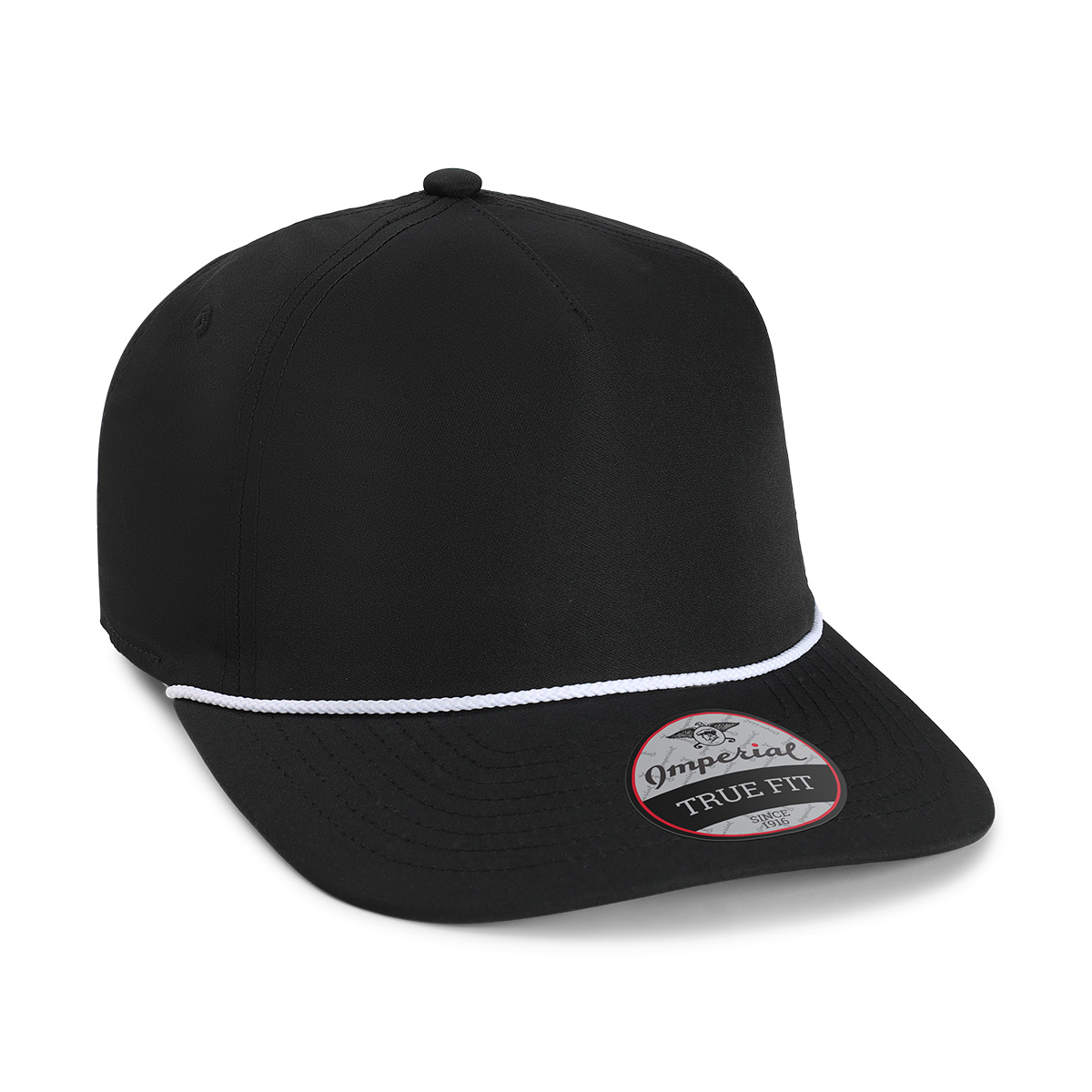 Imperial 5054U The Harrison 5-Panel Performance Rope Cap with Leatherette Patches or Embroidery 13