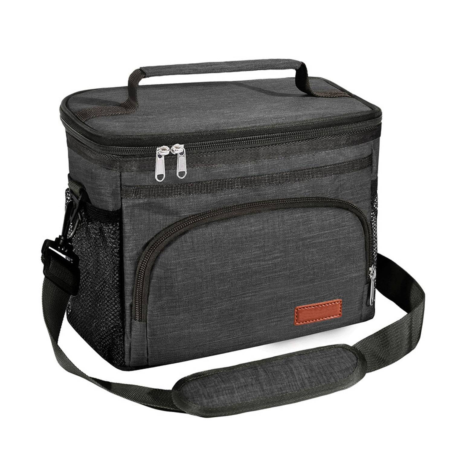 8L Oxford Insulated Cooler Lunch Bag w/ Adjustable Strap 2