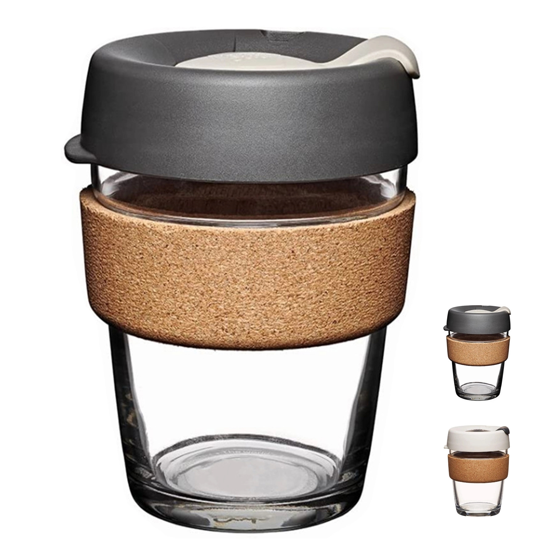 12oz Coffee Toughened Glass Cup 1