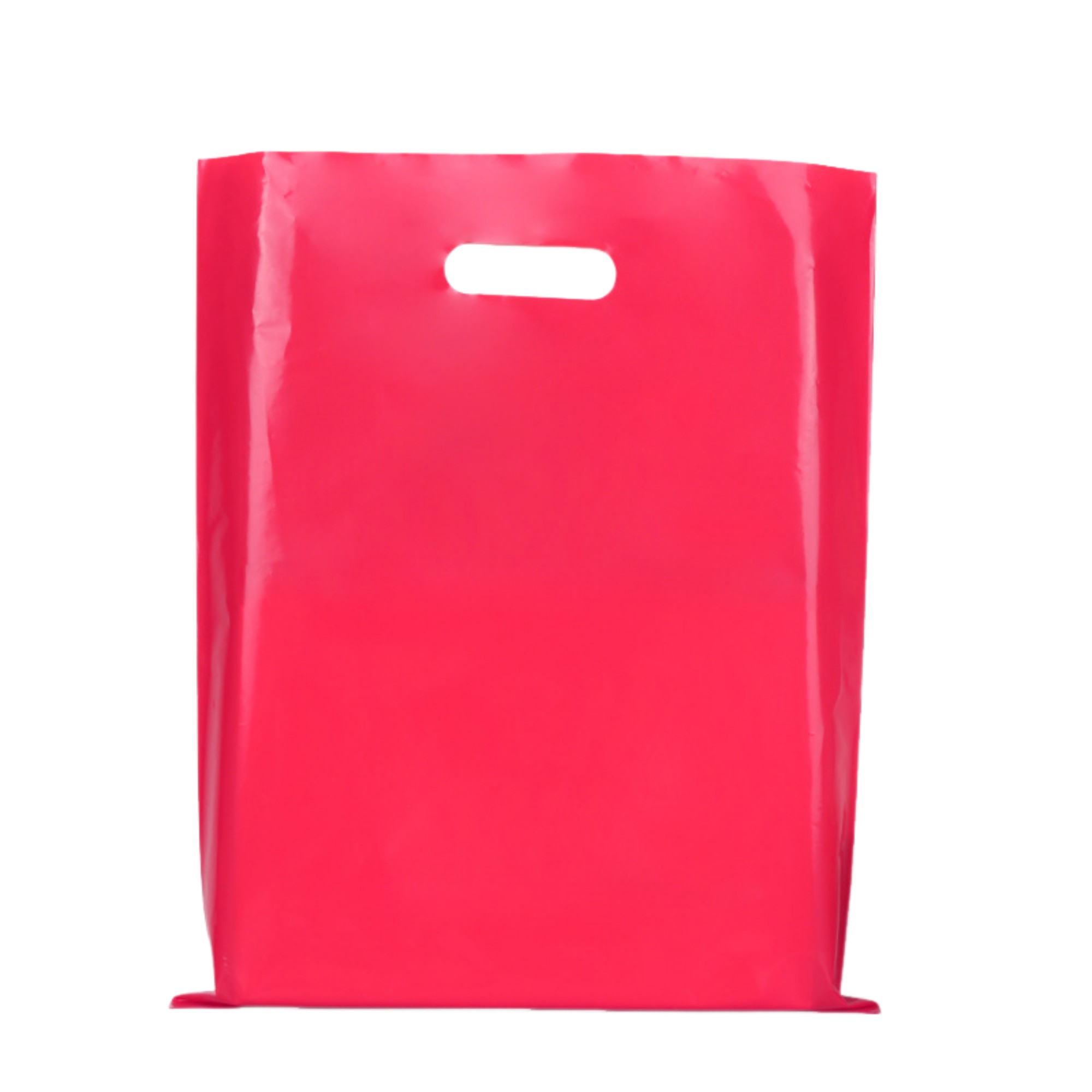 Polyethylene Die Cut Plastic Bag 9.8" x 13.8" 16