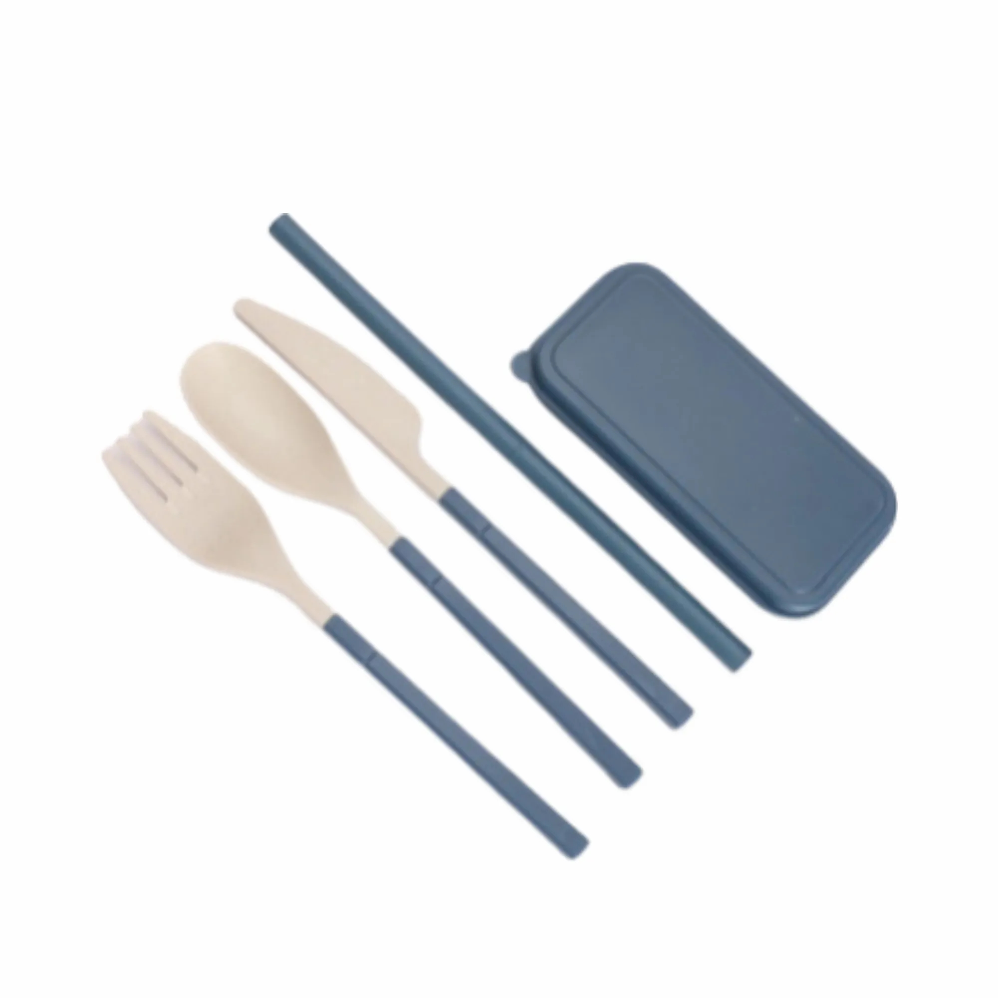 Wheat Straw Portable Cutlery Set 6
