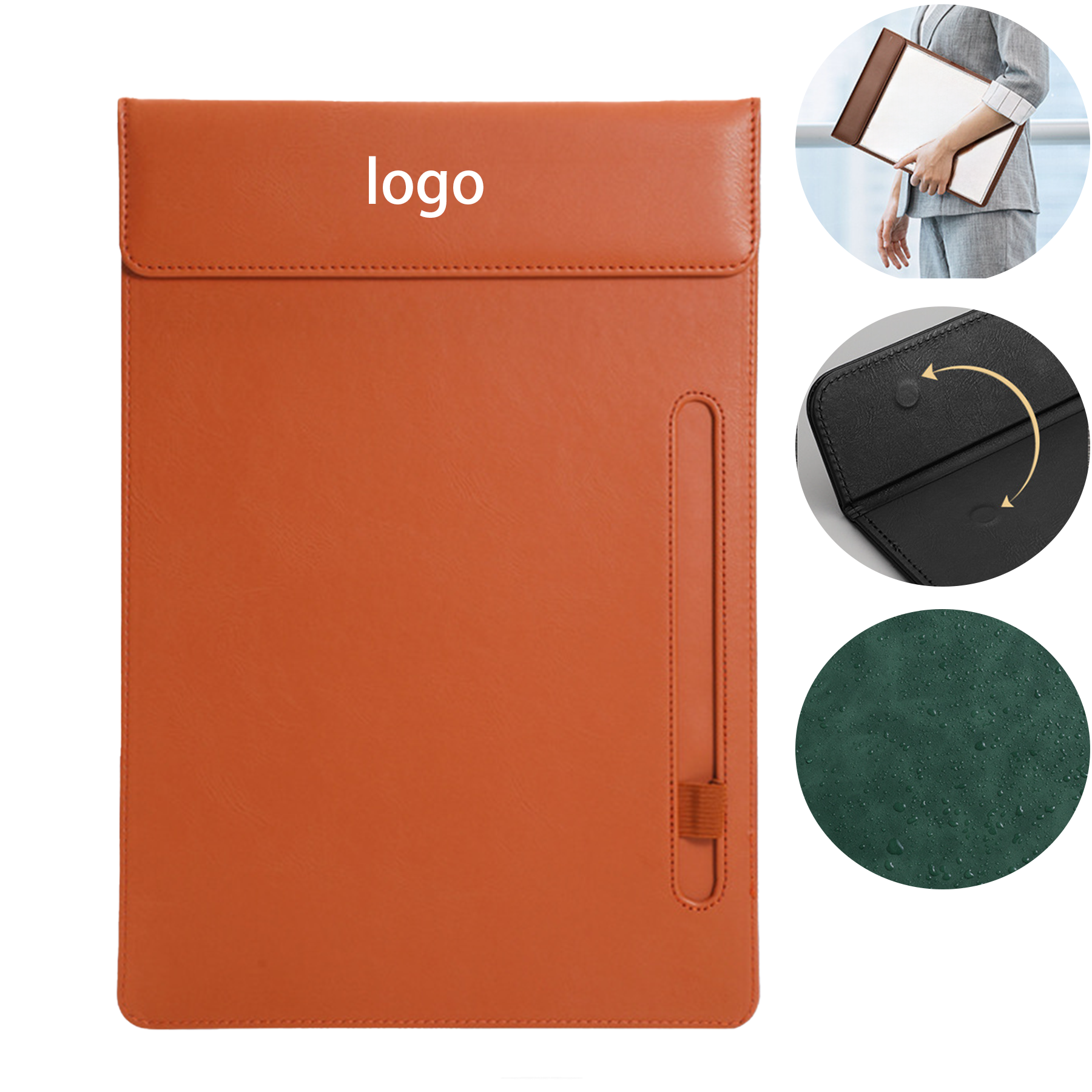 PU Leather Magnetic Clipboard 3