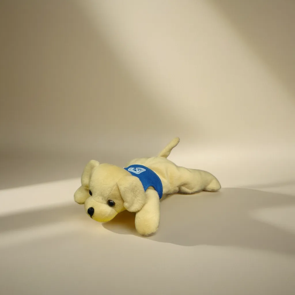 8" Laying Down Beanie Dog 5