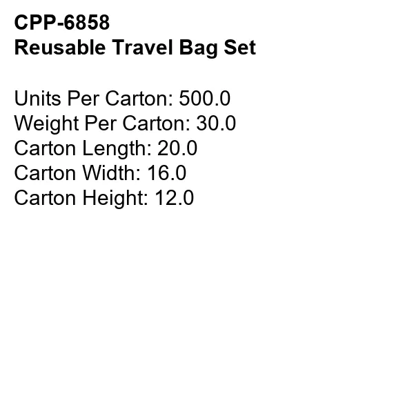 Reusable Travel Bag Set 5