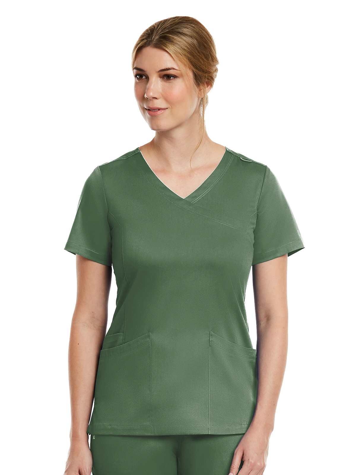 Maevn - Matrix - Women's Three-Pocket Curved Mock Wrap Top 12