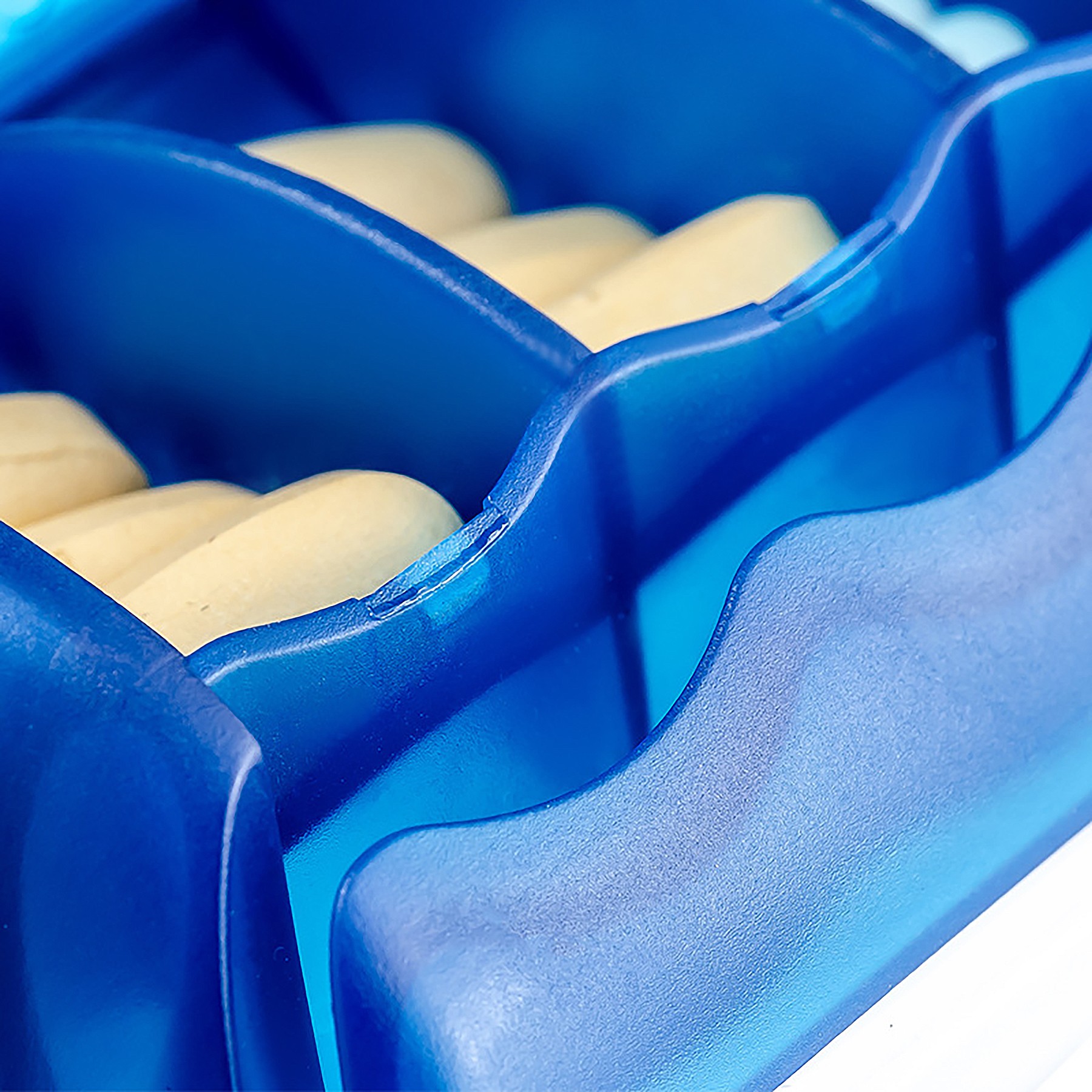 Cylindrical 14 Compartment Pill Box With Front And Back Rows 1