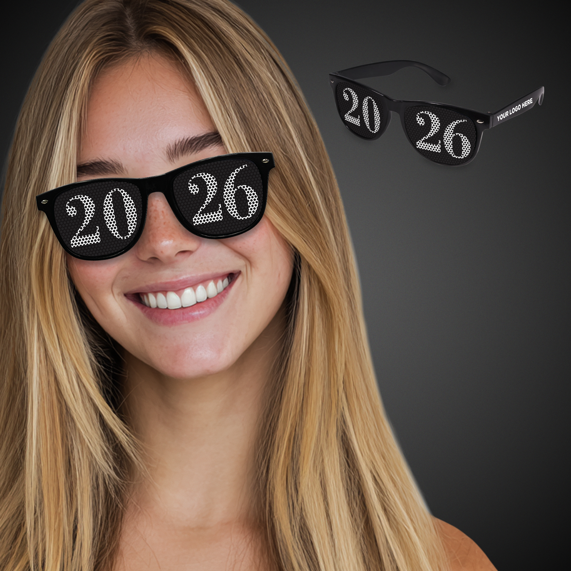 2026 Black Billboard Sunglasses (imprinted arms) 11