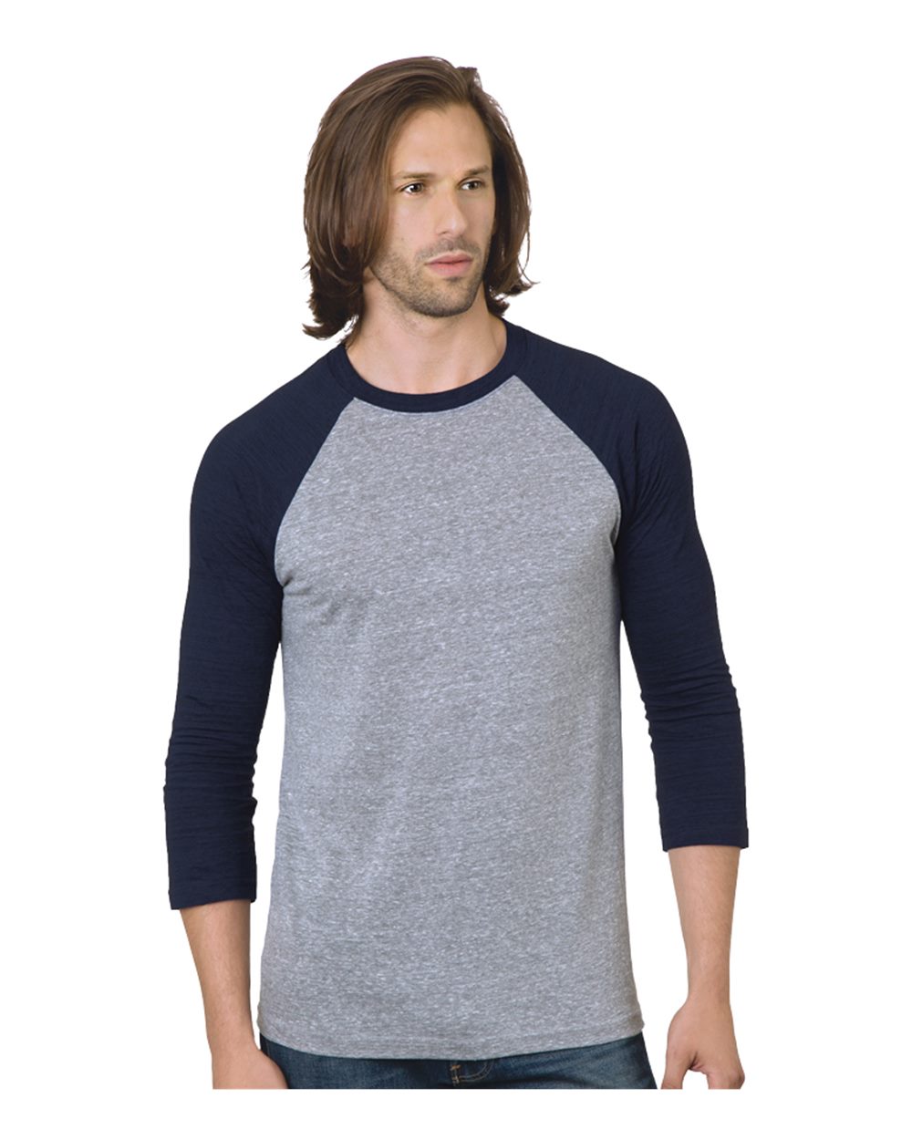 Unisex Triblend Three-Quarter Sleeve Raglan T-Shirt - 9525 3