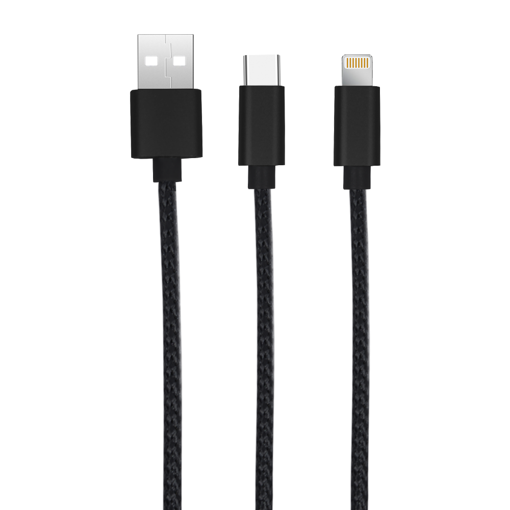 FlexCharge Duo USB-C & Lightning Cable 5