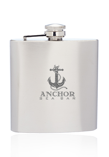 6 oz. Murano Stainless Steel Hip Flasks 4