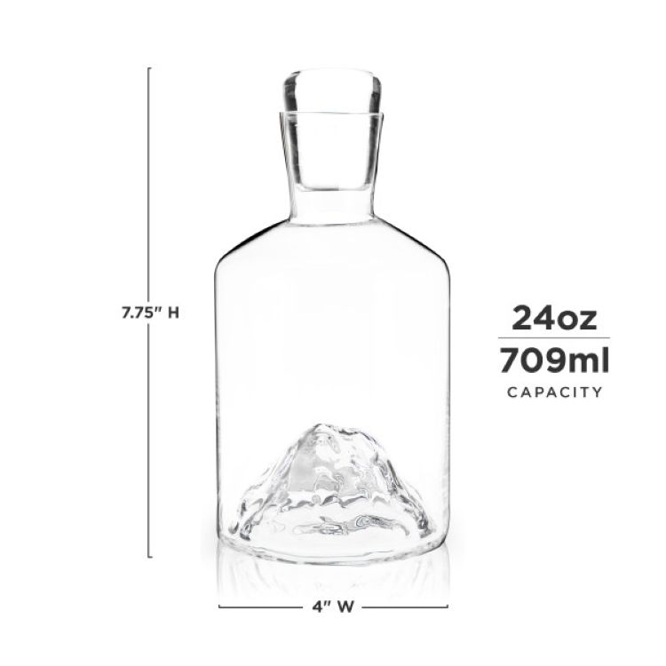 Viski® Mountain Liquor Decanter 8