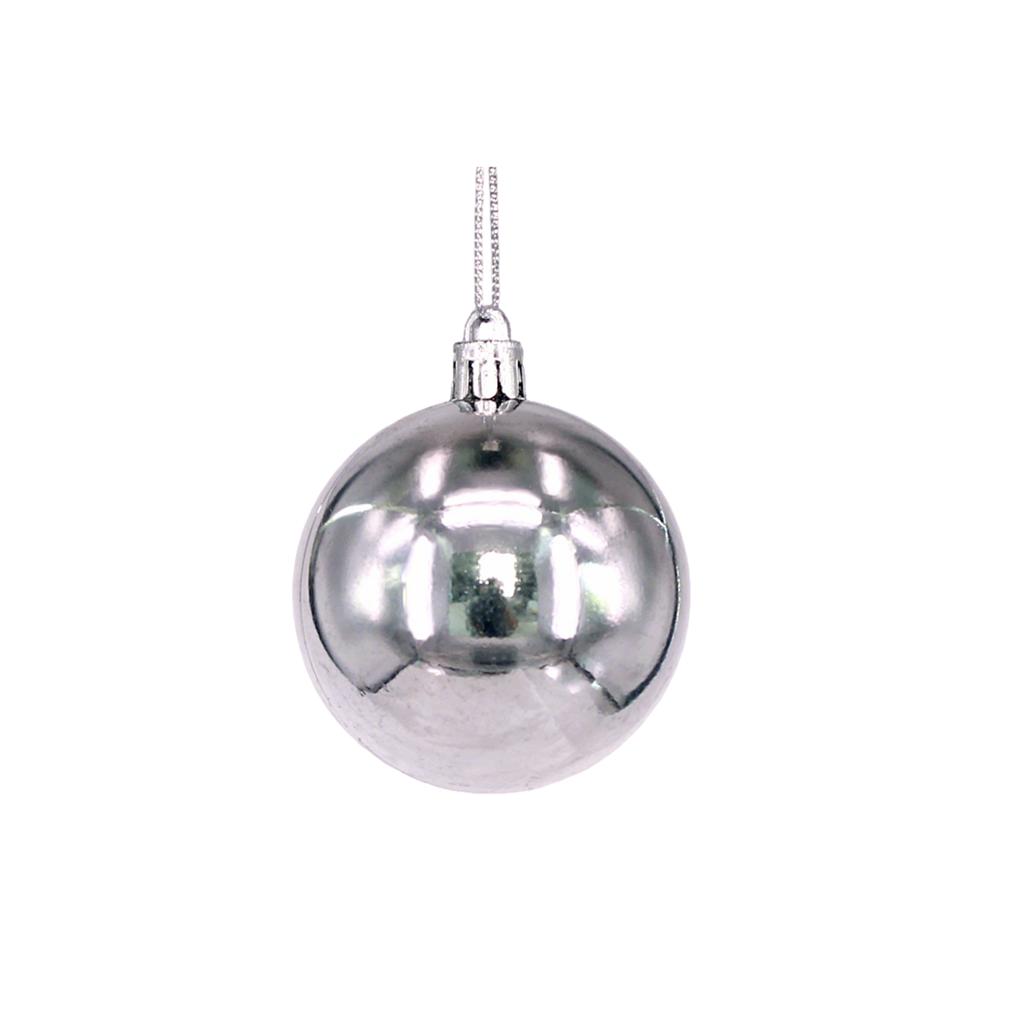 Plastic Ornament Ball With Aluminum Plate 3.2" Diameter 11