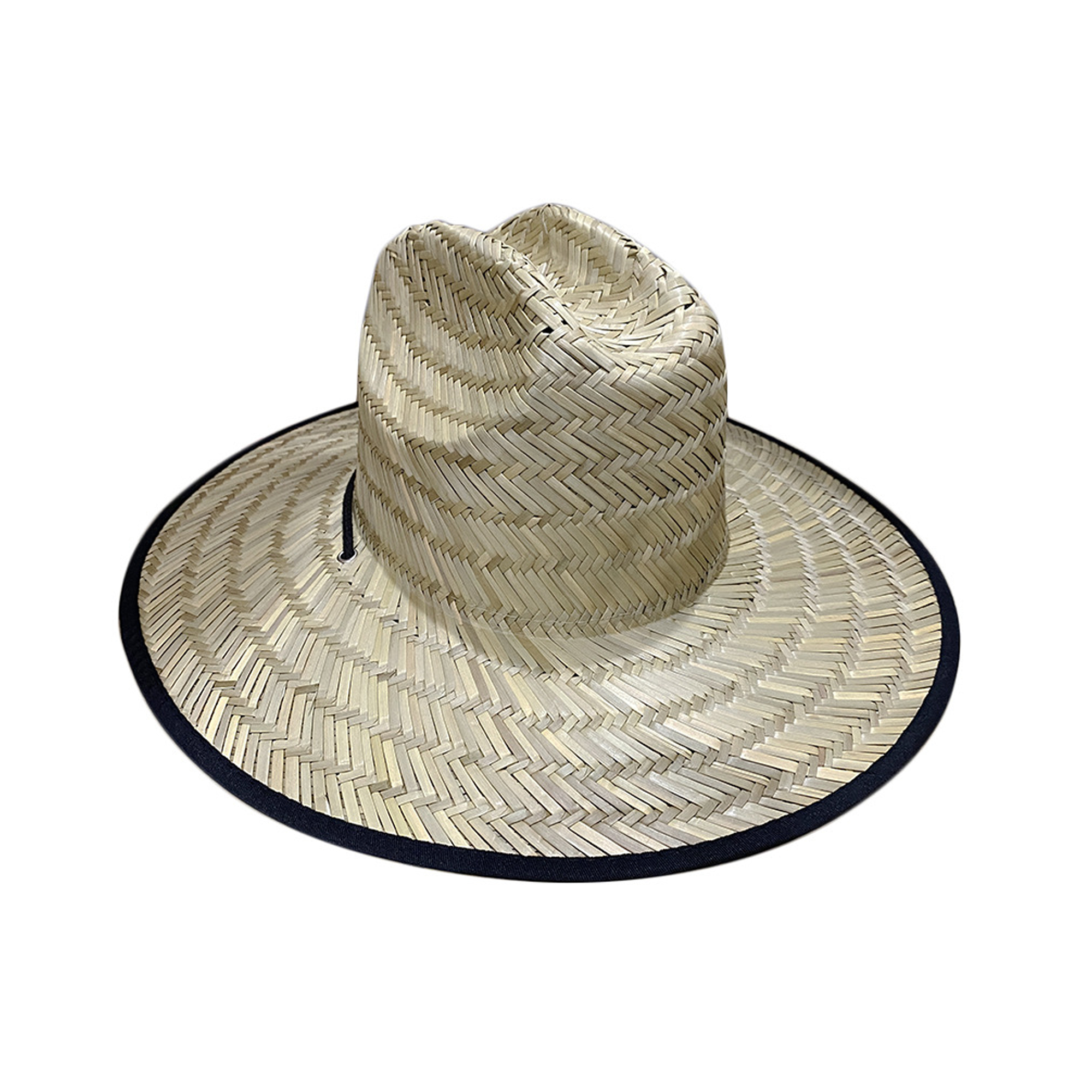 Straw Sun Hat With Lifeguard Patch 22.9" Jacquard 4
