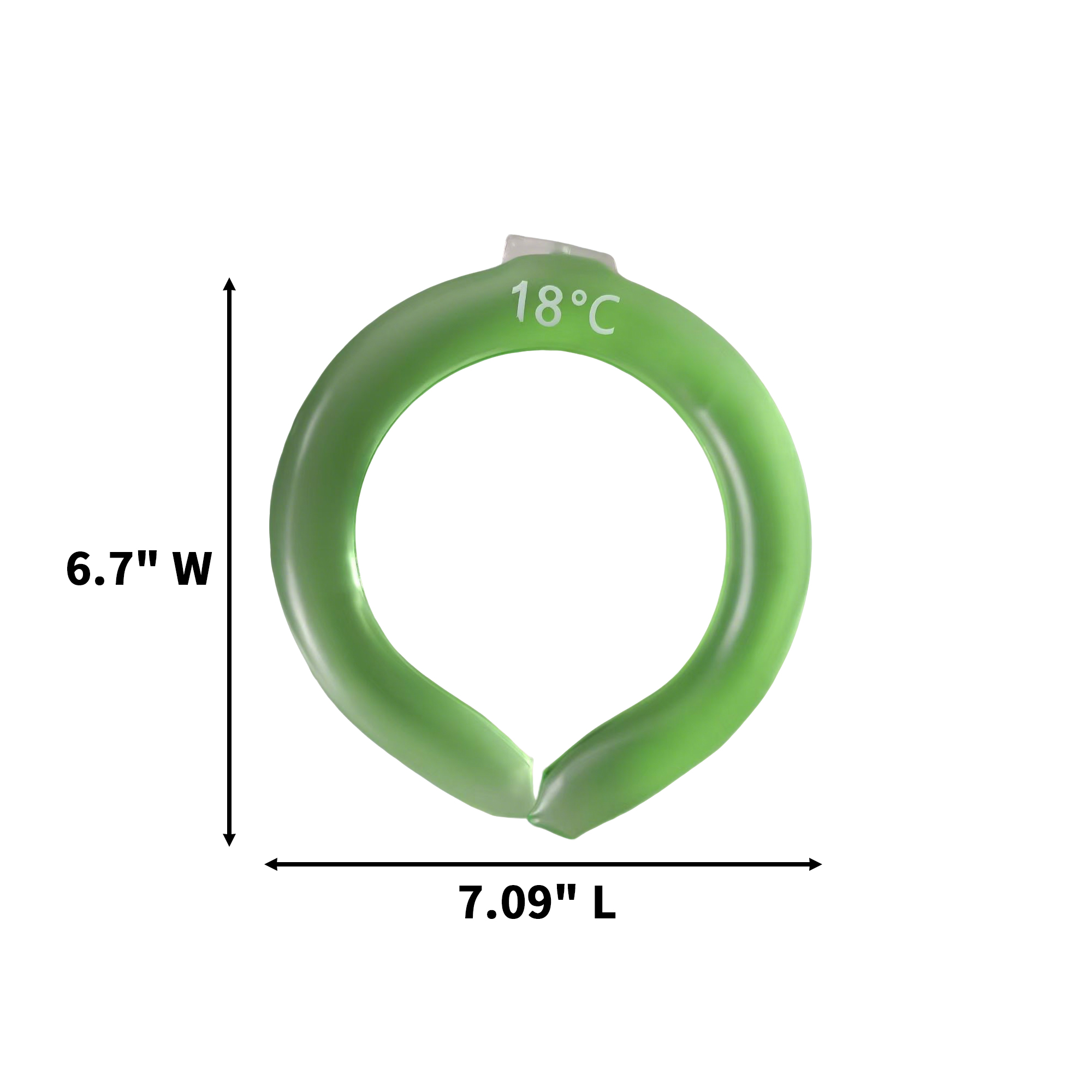 TPU Reusable Ice Ring Neck Cooler 7.09" Length X 6.7" Width 7