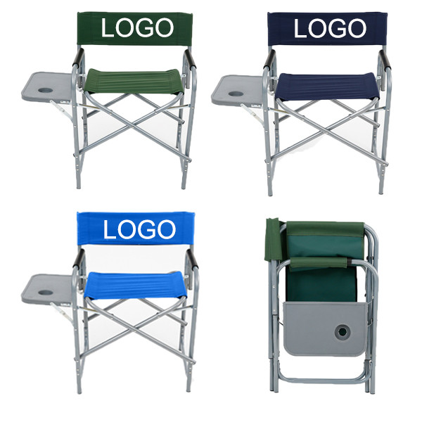 Portable Camping Folding Chair W/ Side Table 2