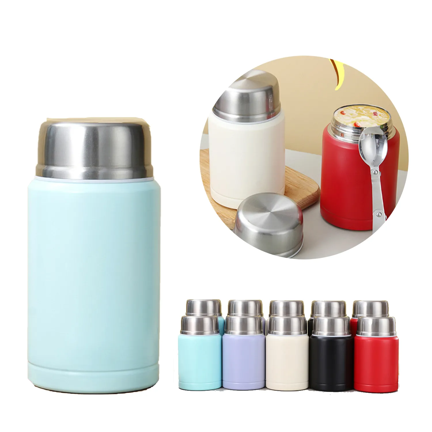 304 Stainless Steel Double-Layer Vacuum Insulated Lunch Box 1